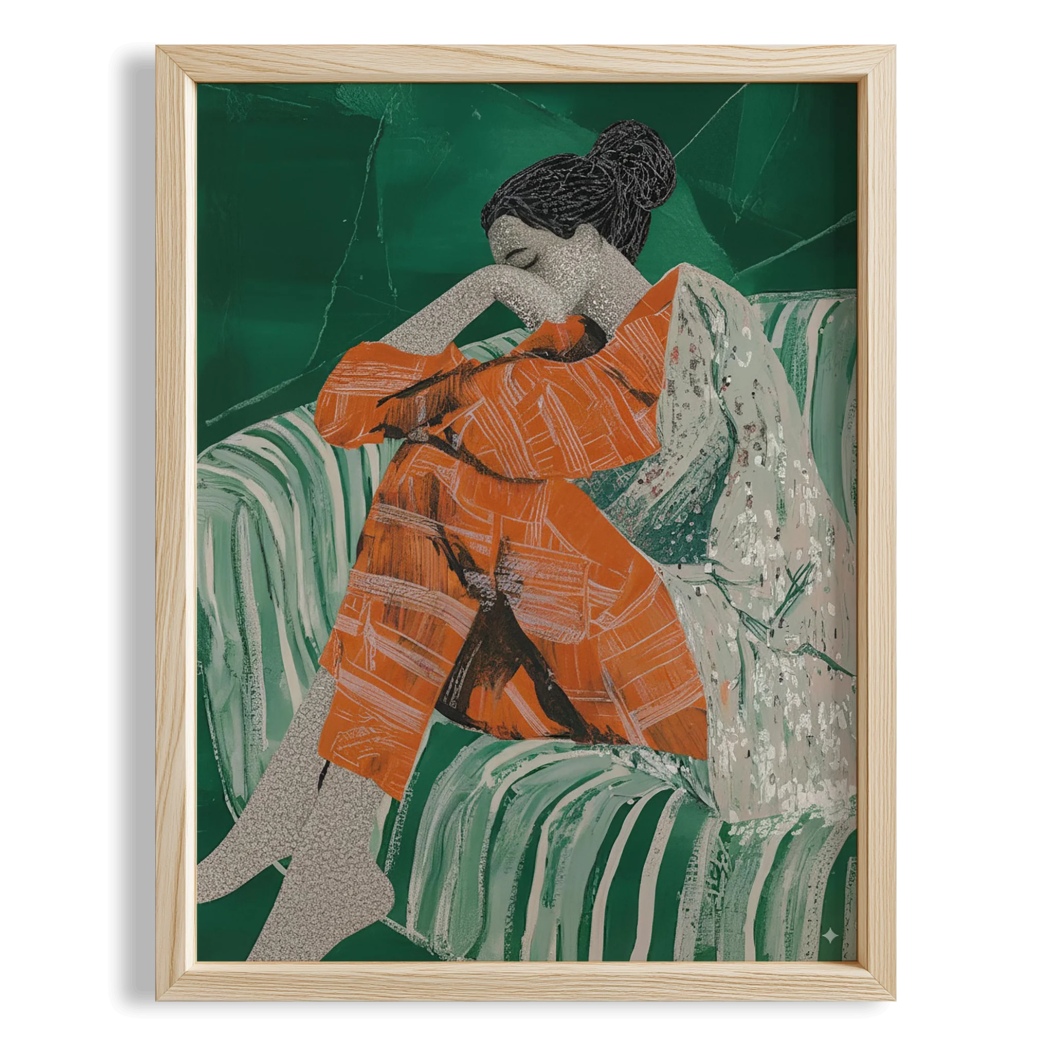 Kadın Portre XX - Çizgili