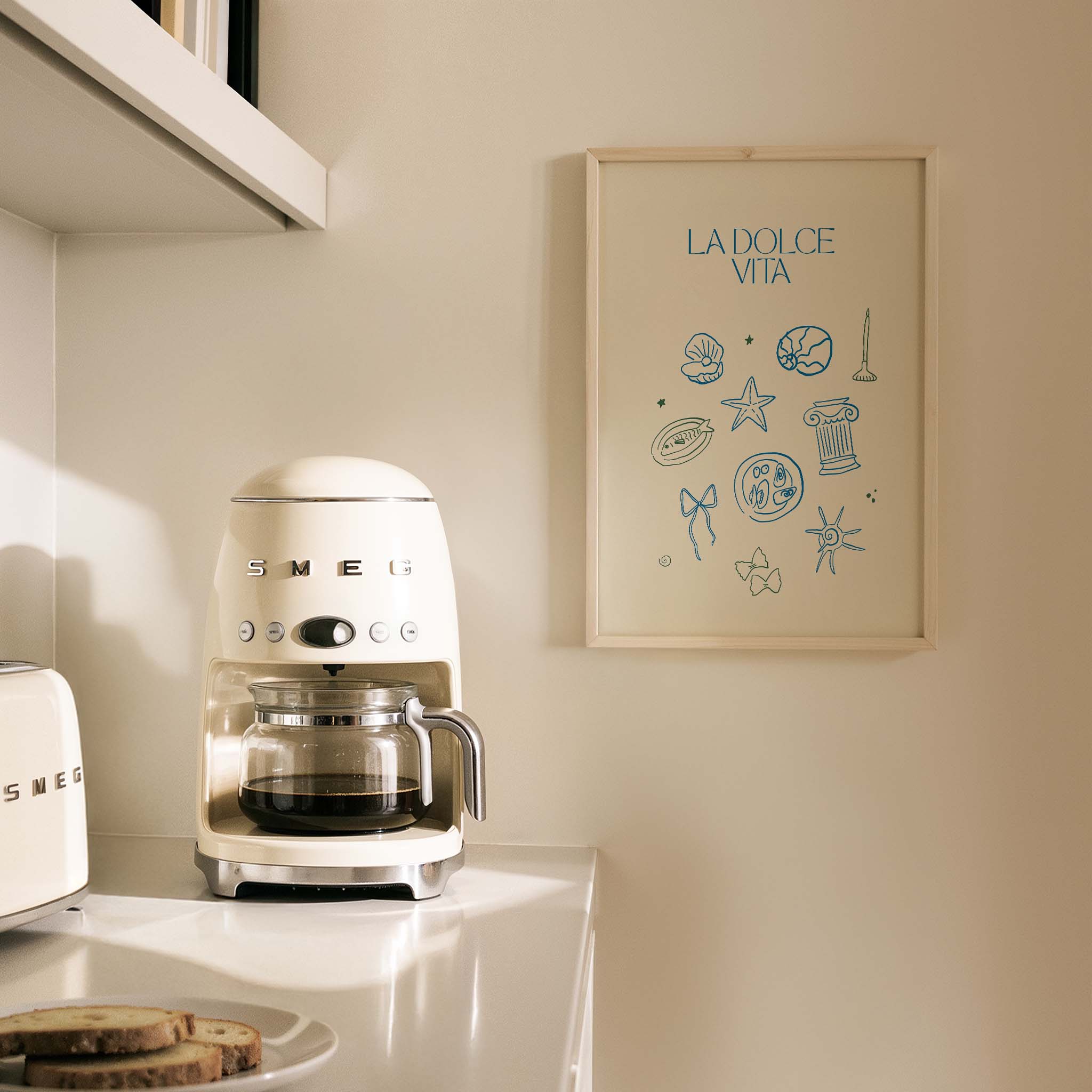 La Dolce Vita İtalyanca Tipografi Mutfak Duvar Tablosu