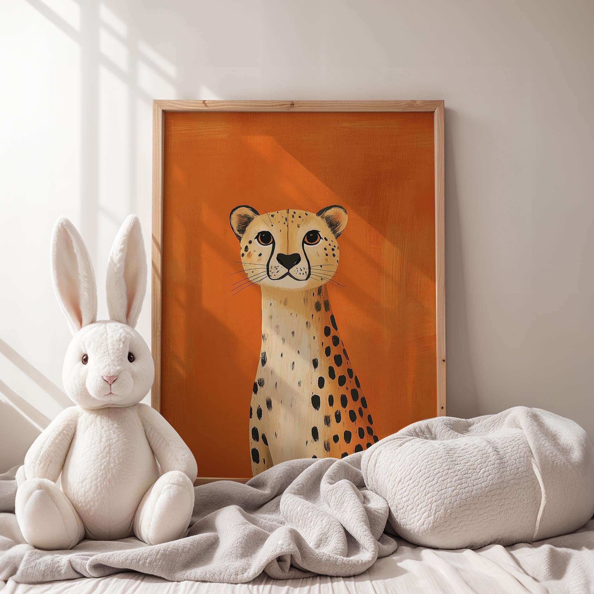 Sevimli Çita - Terra Cotta Fon