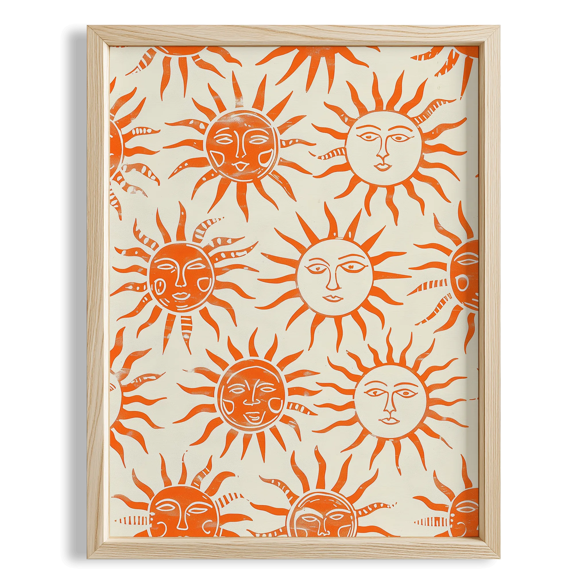 Akdeniz Güneşi Desen II Mutfak Duvar Tablosu