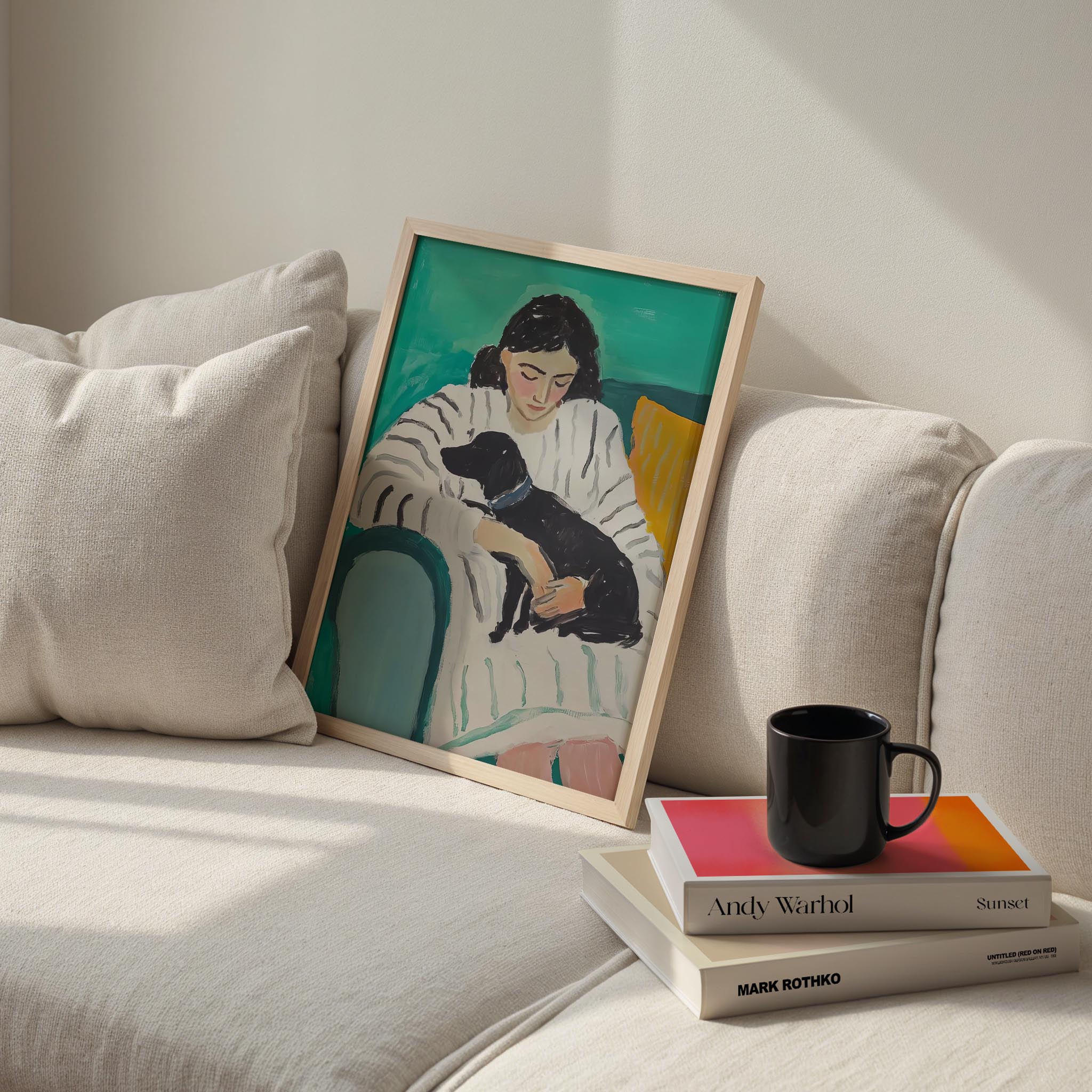 Kadın ve Köpek III - Çizgili