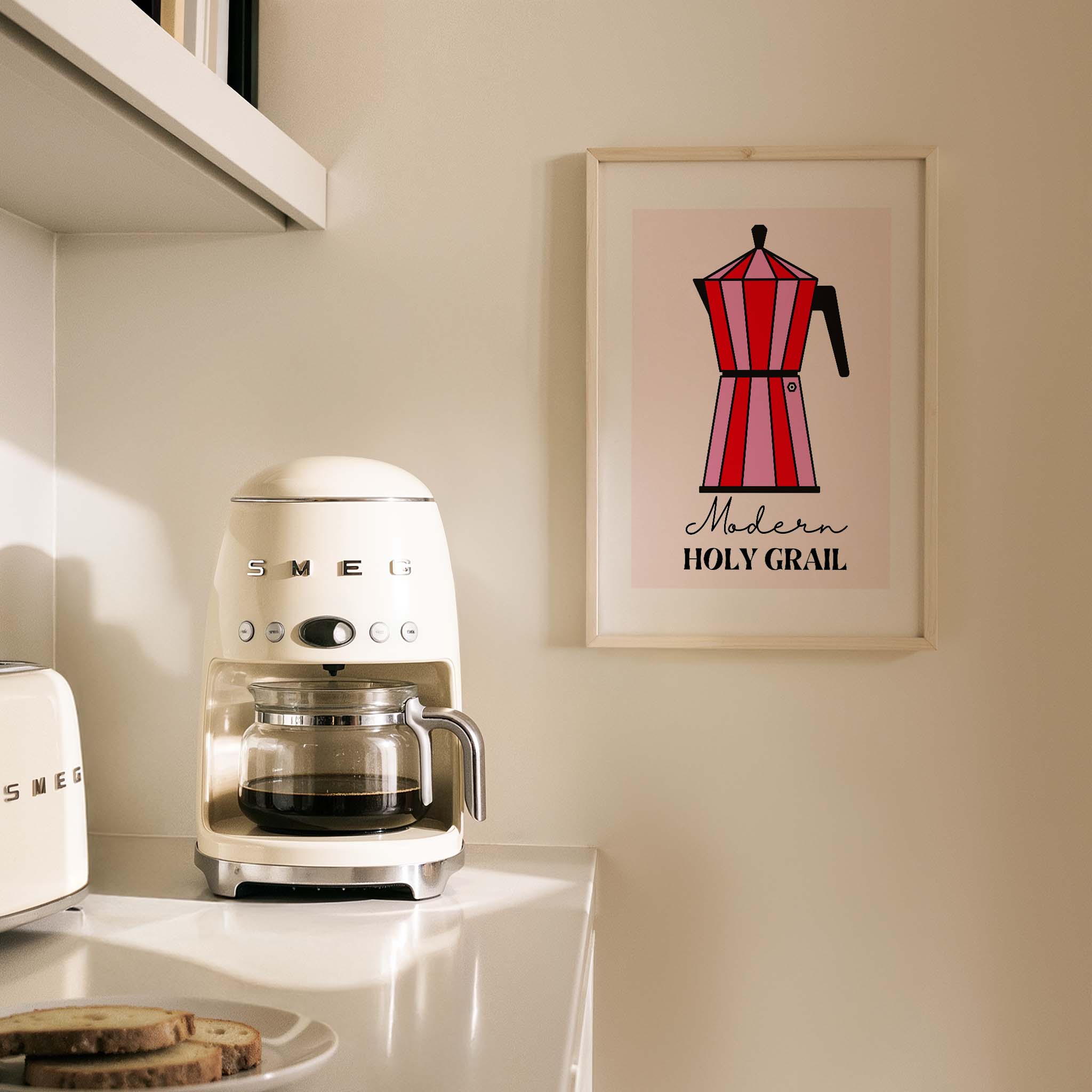 Milano Holy Grail Kahve İtalya Koleksiyonu Mutfak Duvar Tablosu