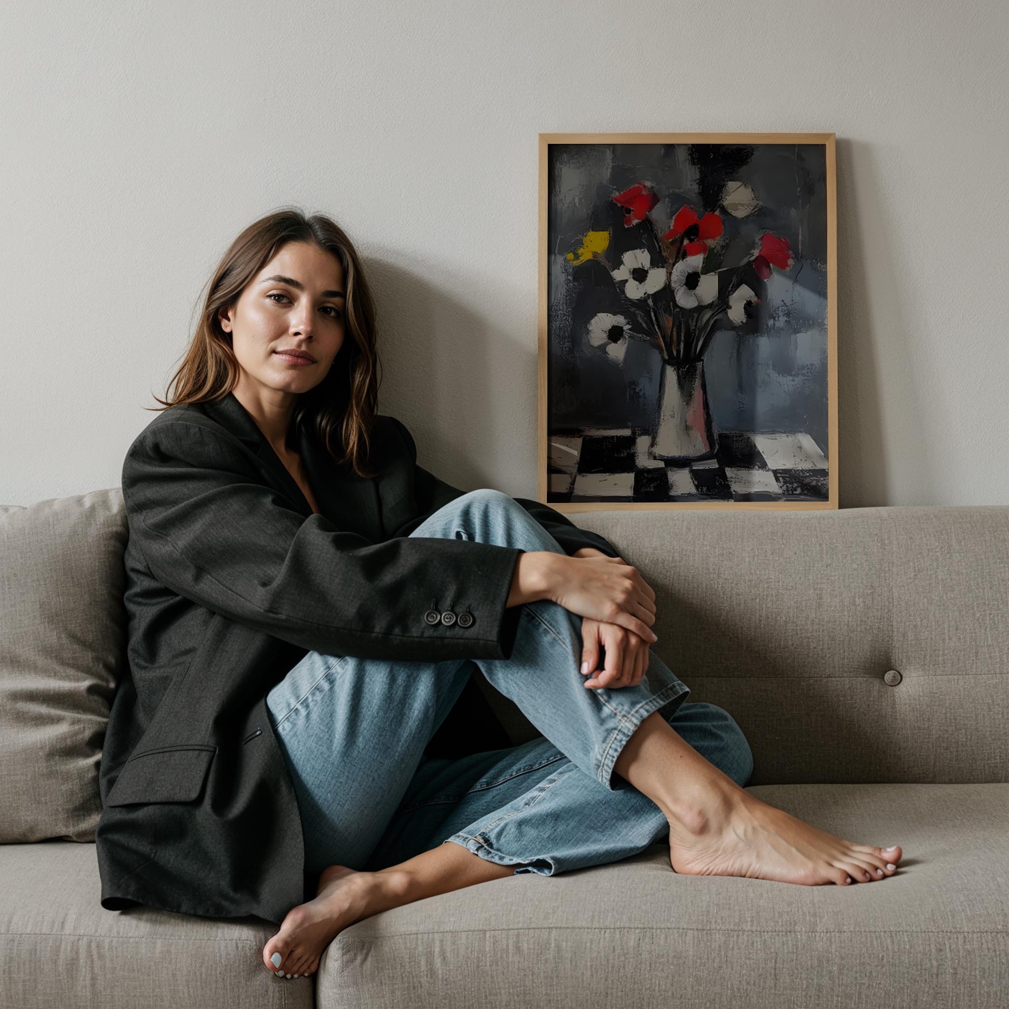 Çiçek Vazosu VIII - Atölye Işığı