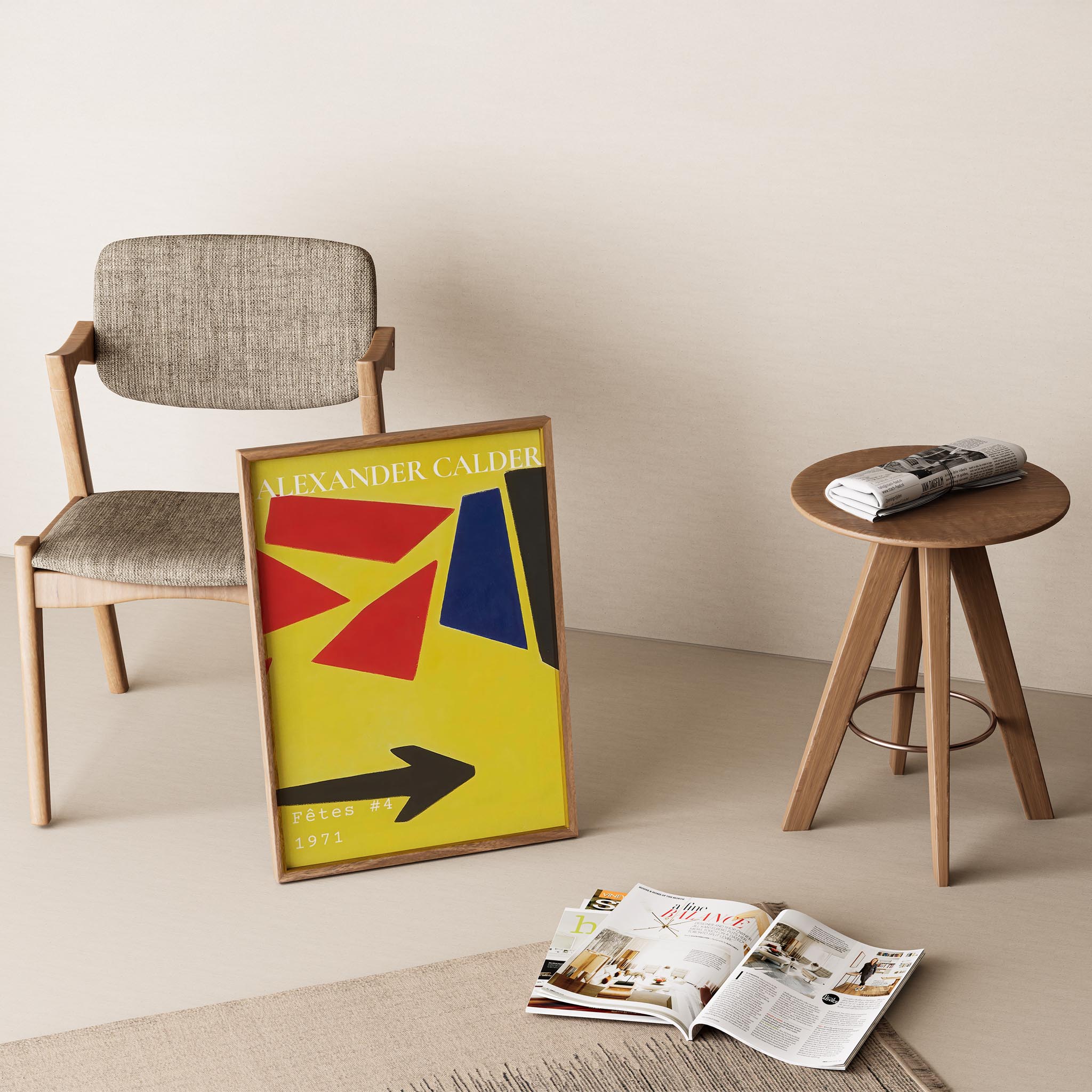 Alexander Sandy Calder XXI Duvar Tablosu