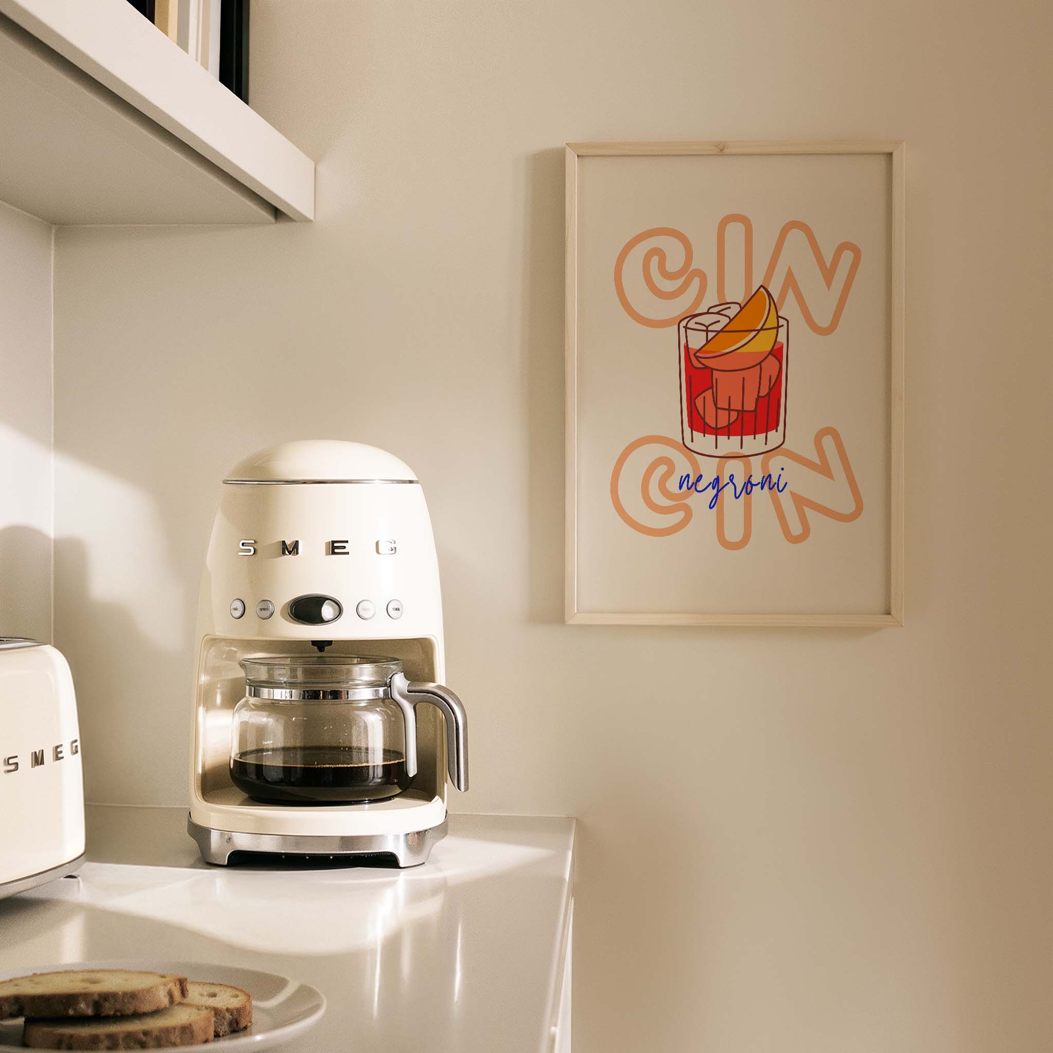 Negroni Kokteyller Mutfak Duvar Tablosu