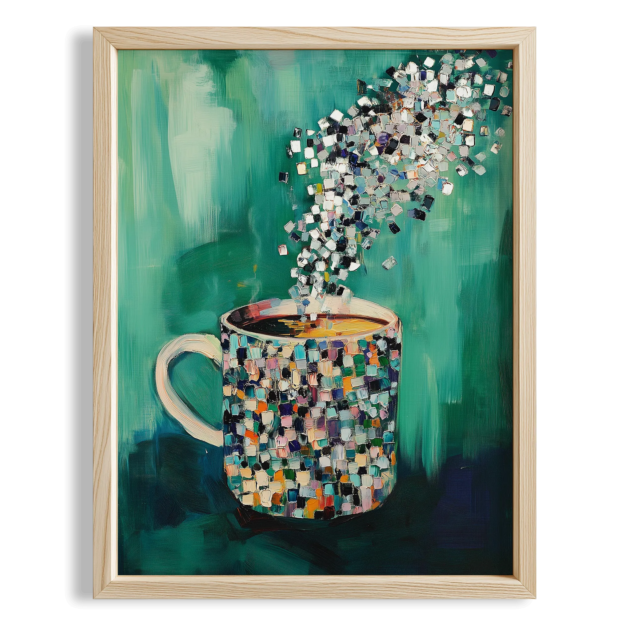 Kahve Fincanı II - Mozaik Zümrüt