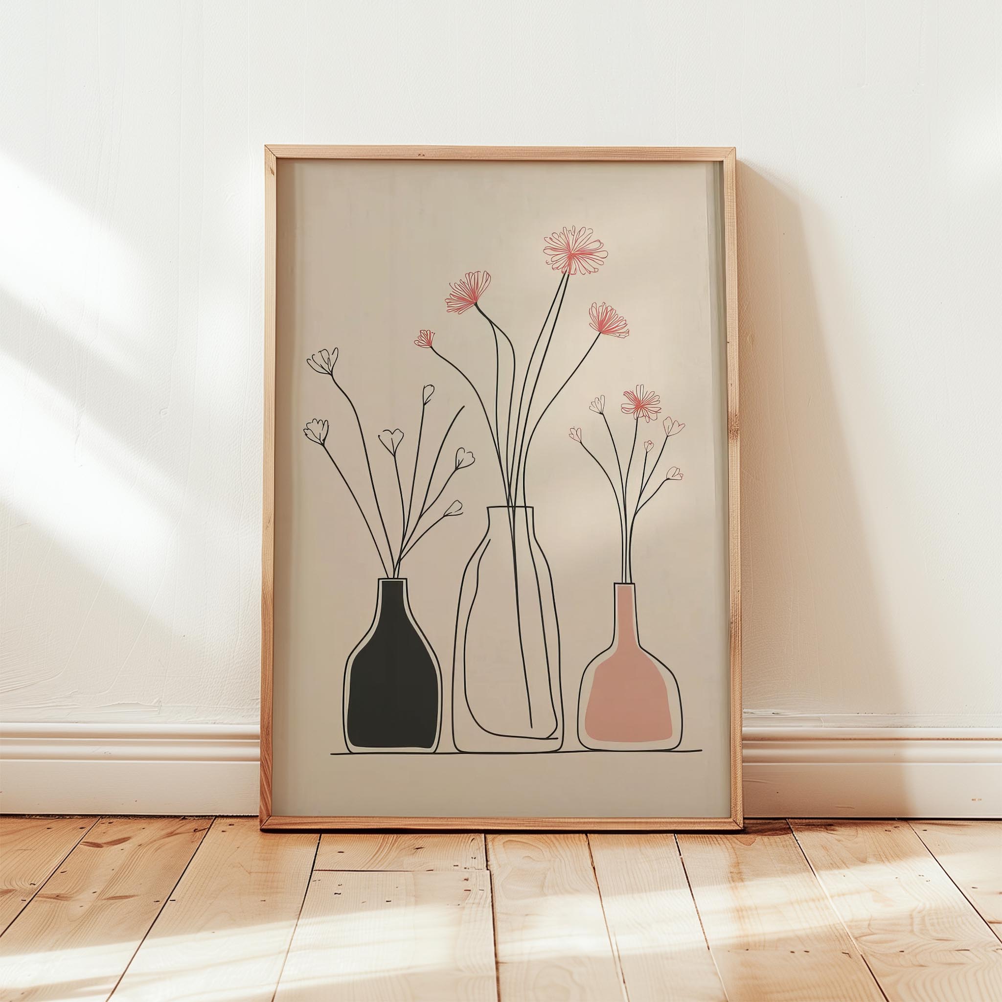 Vazo ve Çiçekler VIII - Minimalist İncelik