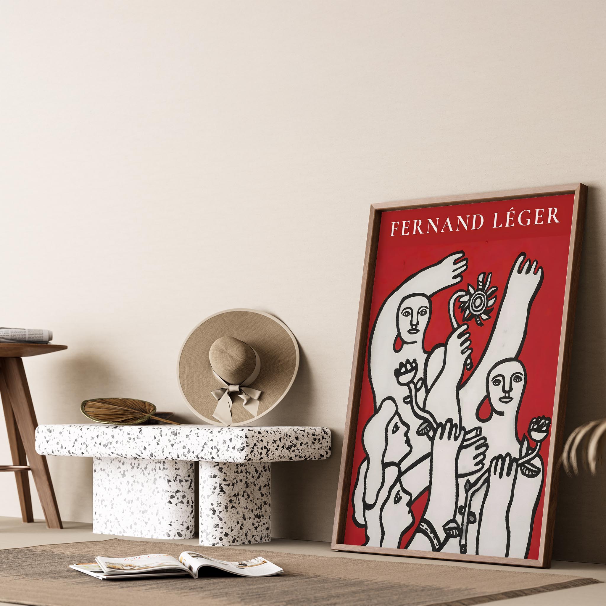 Fernand Leger XXI Duvar Tablosu