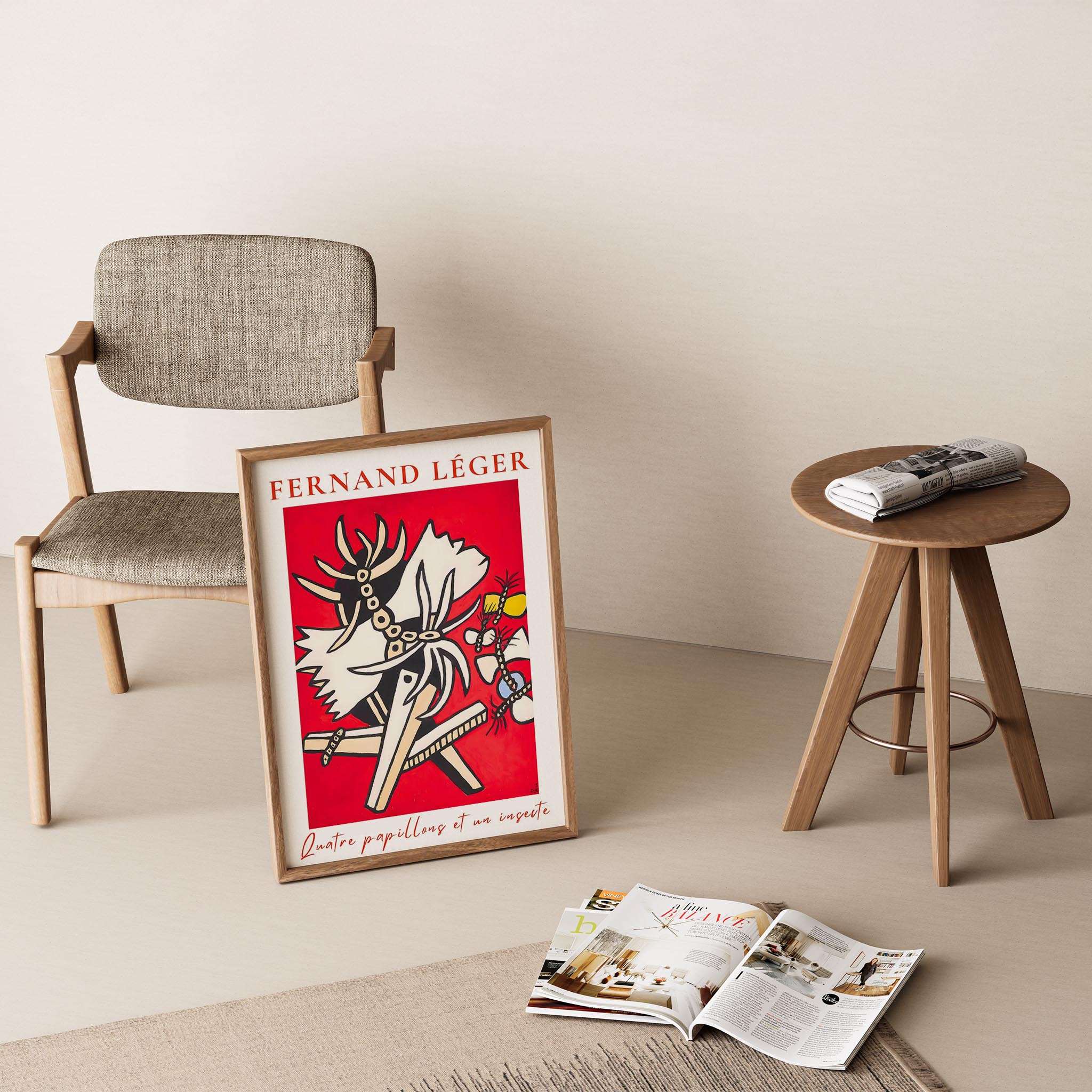 Fernand Leger 36 Duvar Tablosu