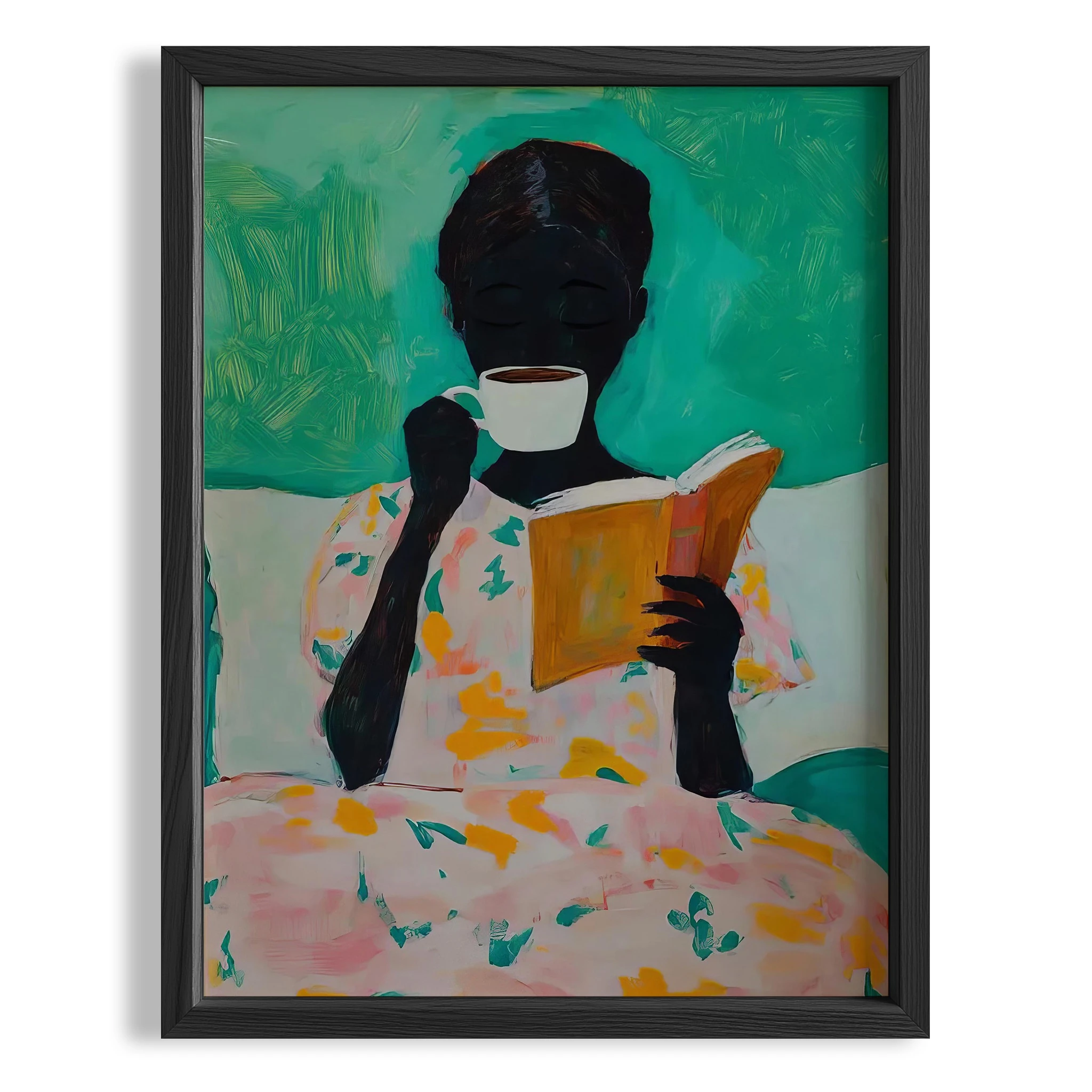 Pijamalı Kaykaycı Kedi - Beyaz Fon