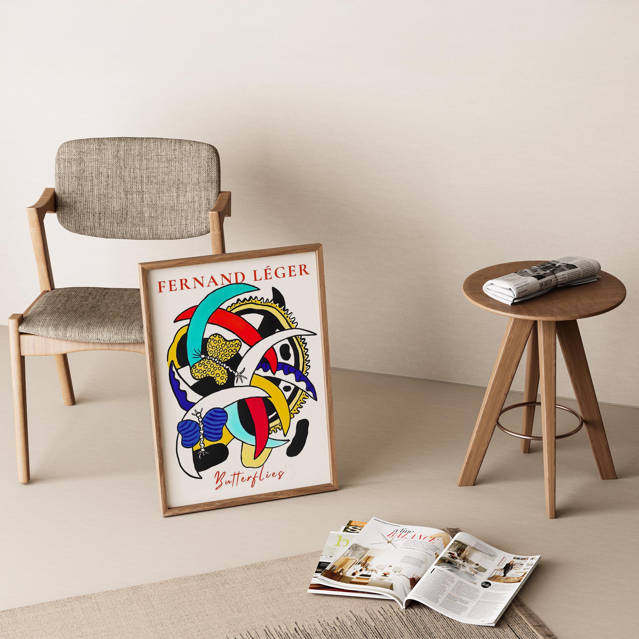 Fernand Leger VI Duvar Tablosu