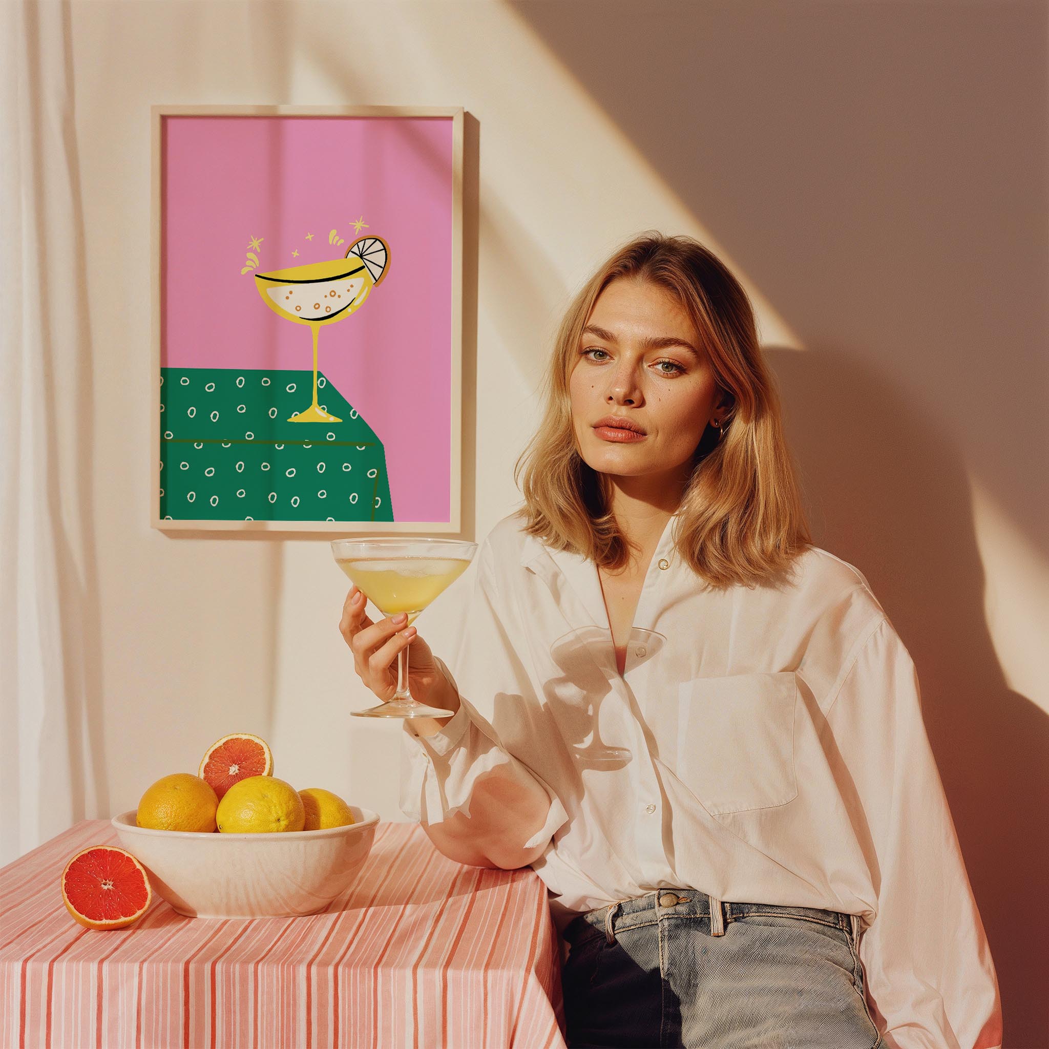 Margarita Kokteyller Mutfak Duvar Tablosu II