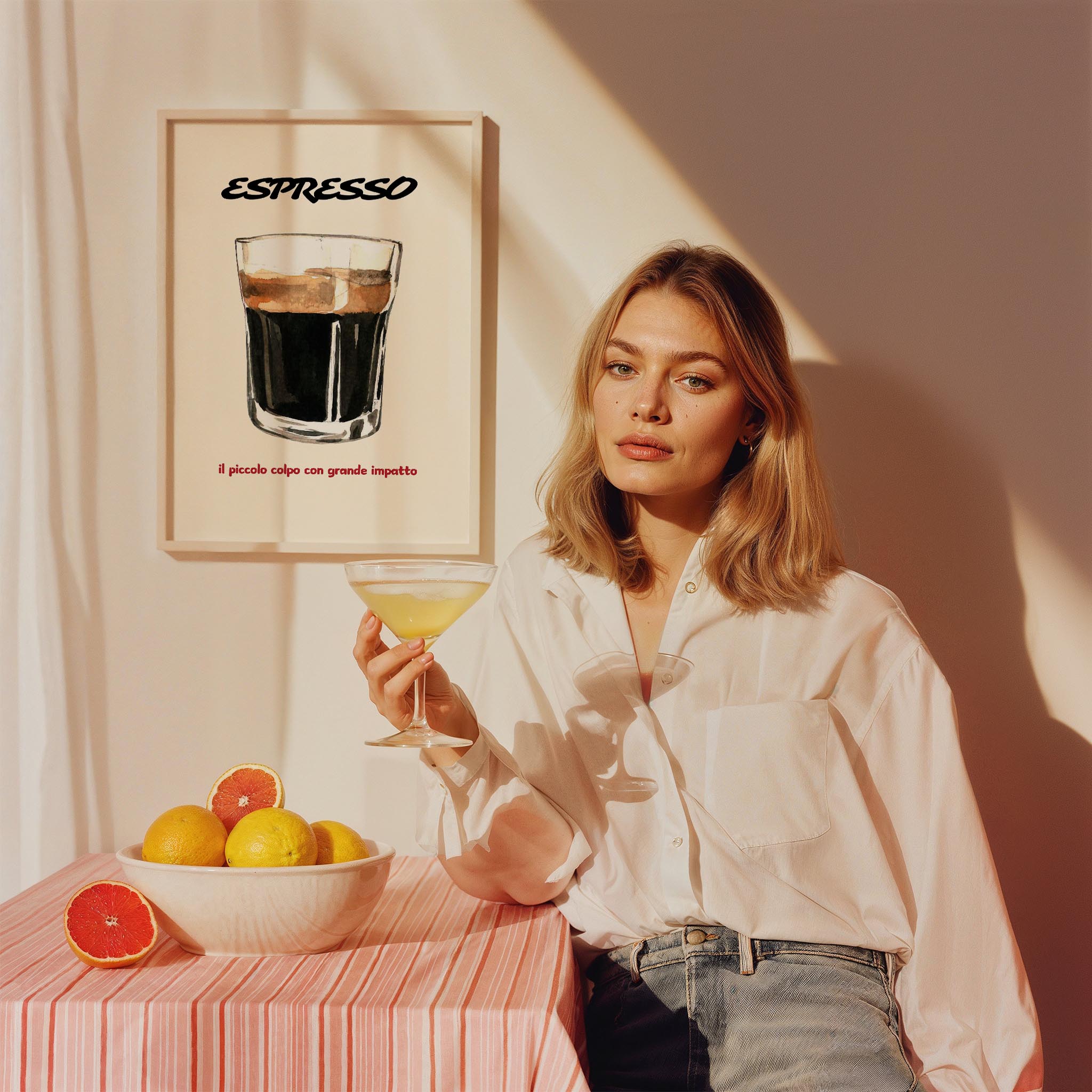 Espresso Akdeniz İtalya Koleksiyonu Mutfak Duvar Tablosu