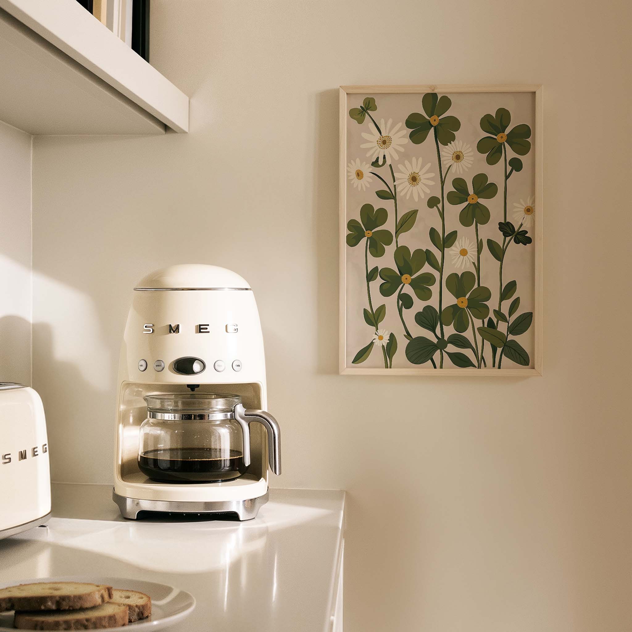 Dört Yapraklı Yonca Botanik - Duvar Tablosu