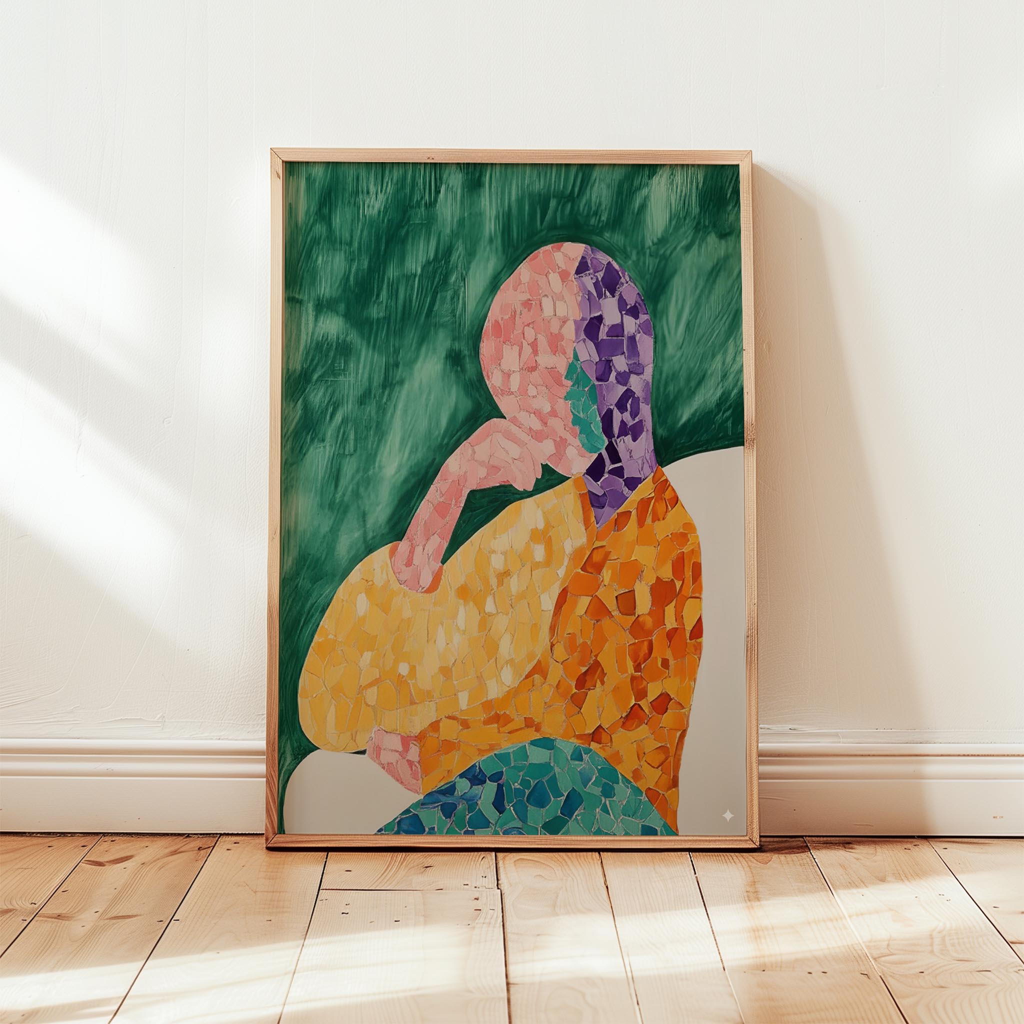 İnsan Portresi VIII - Soyut Mozaik