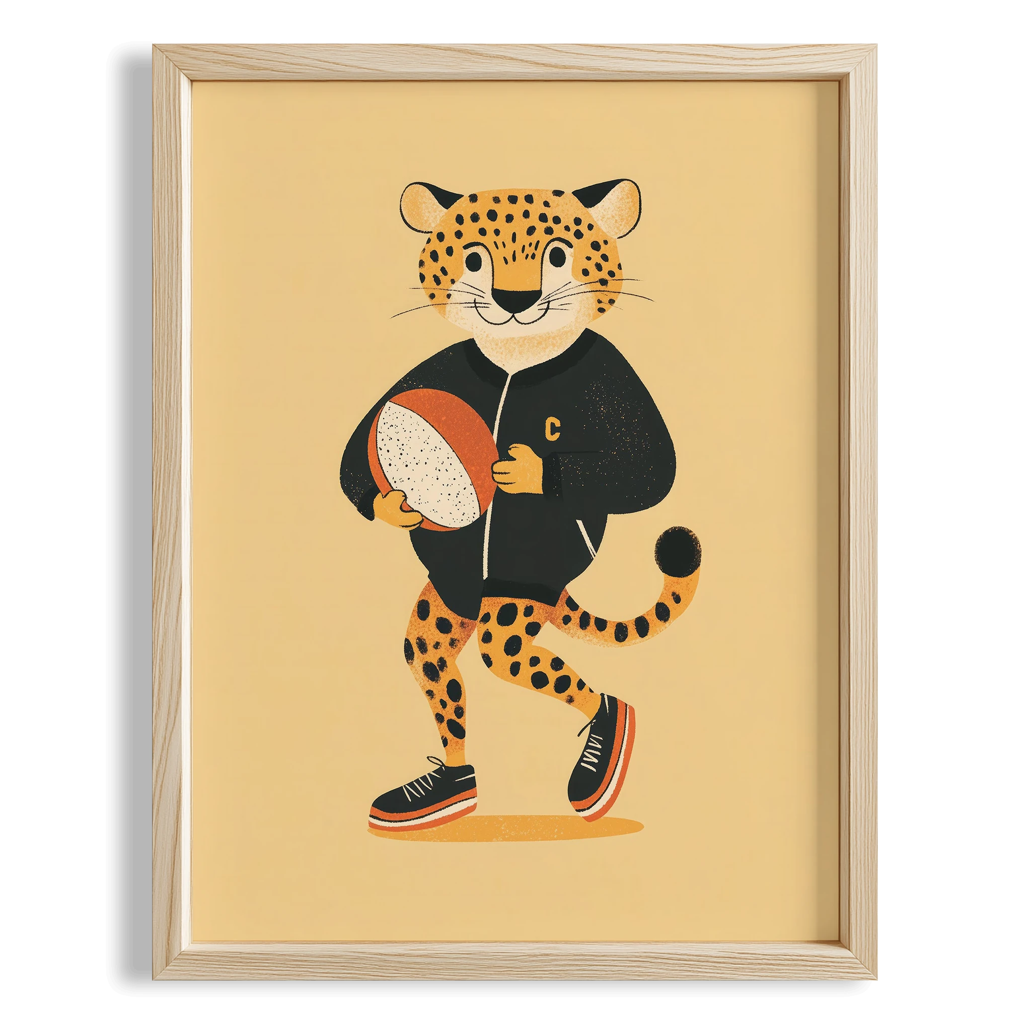 Sporcu Leopar - Krem Fon