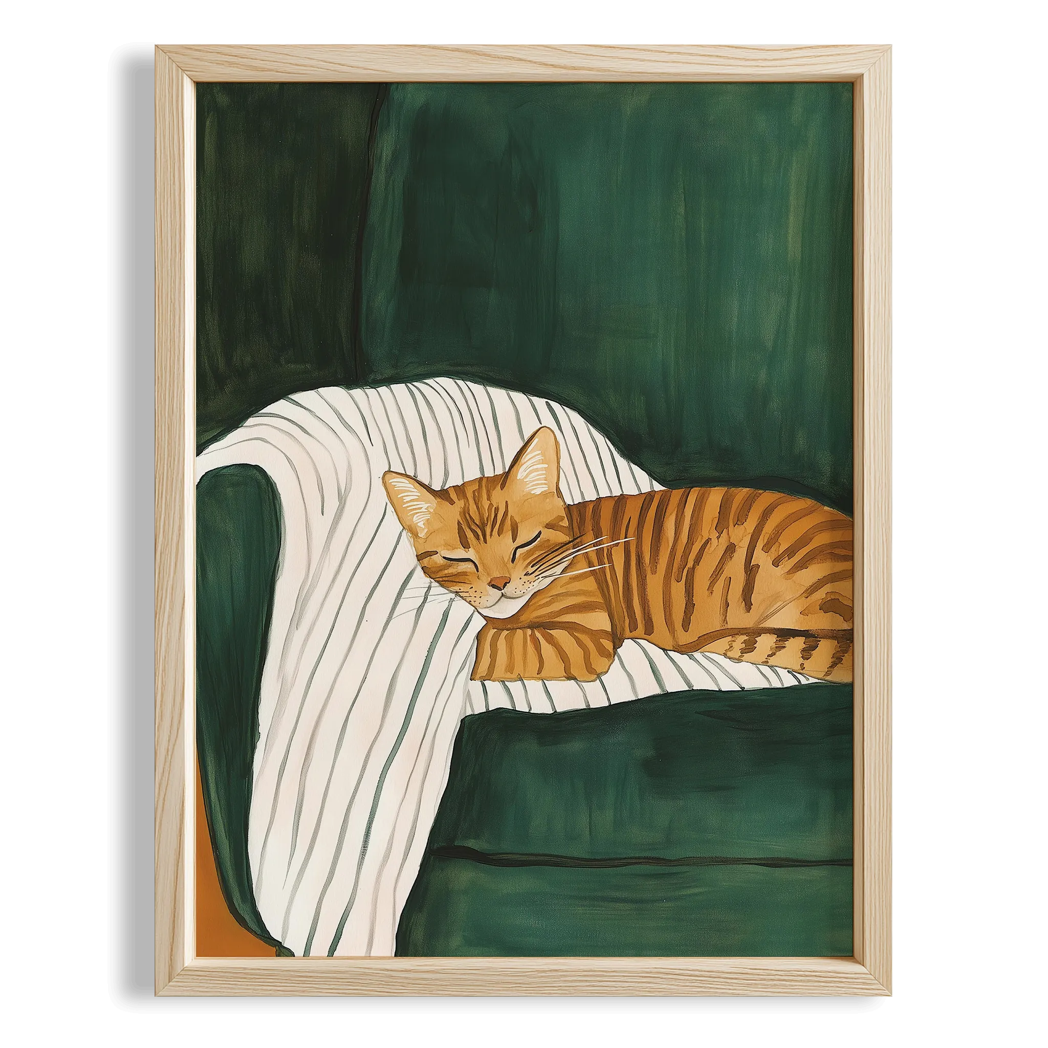 Kedi Portre VII - Sarman Çizgili