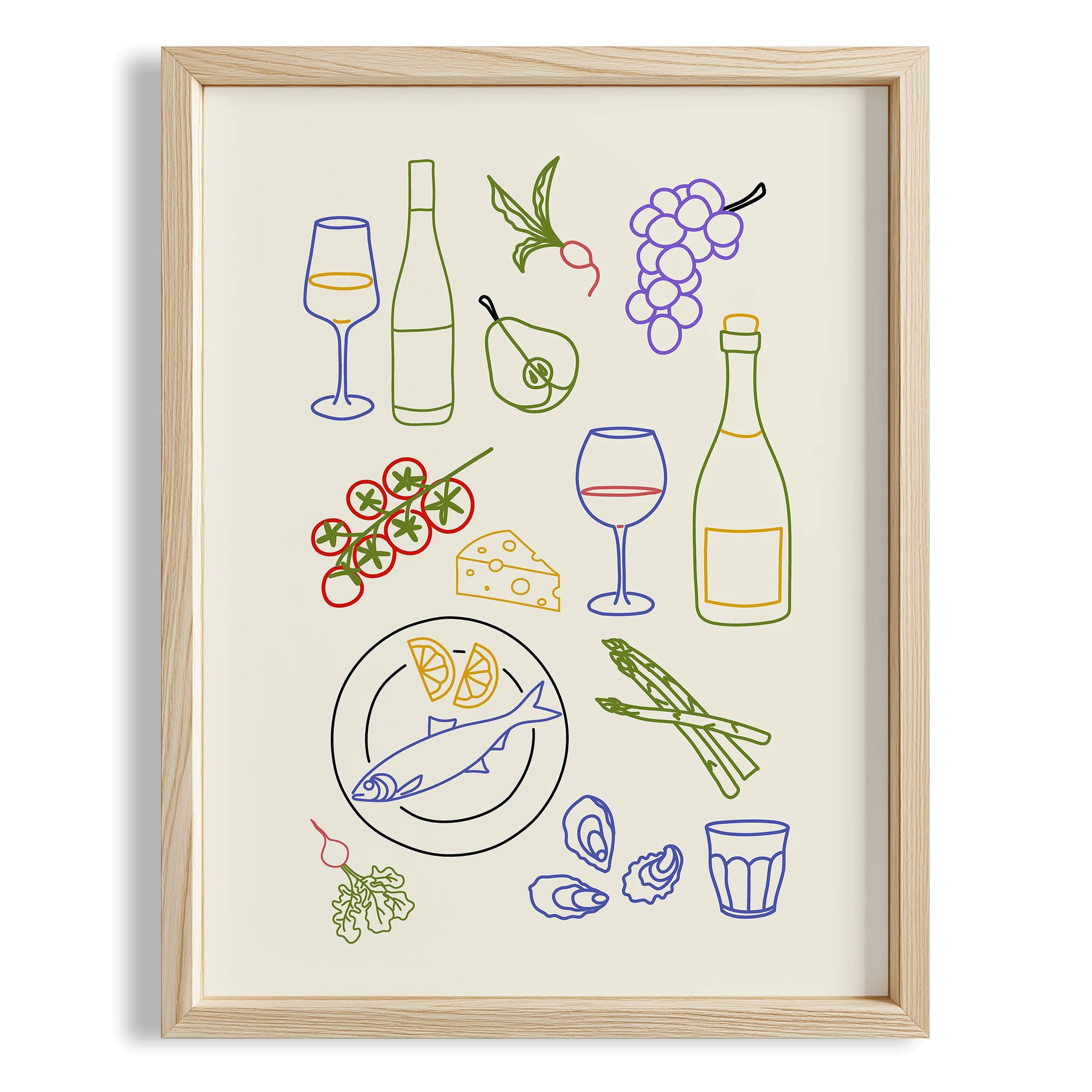 Şarap Tadımı Akdeniz İtalya Koleksiyonu Mutfak Duvar Tablosu