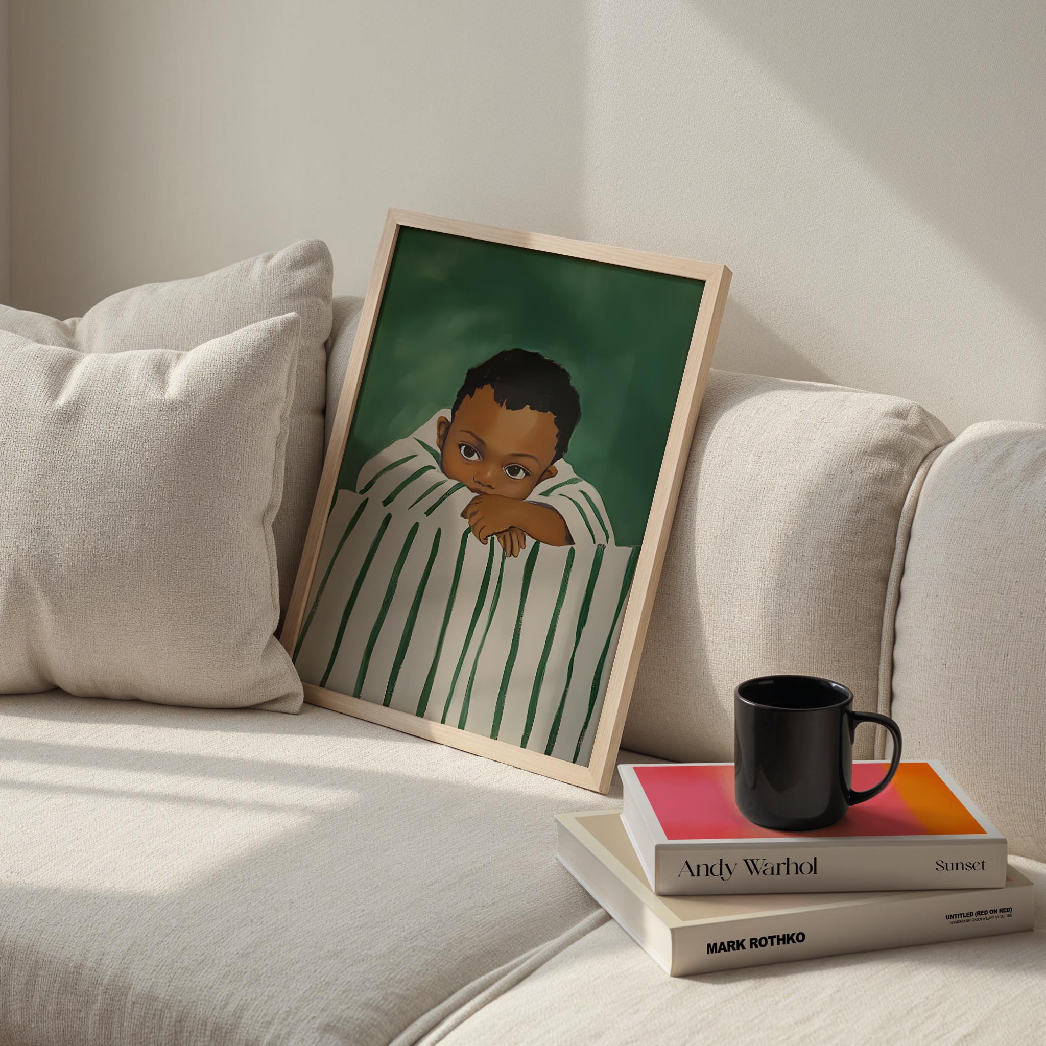 Genç Portre I - Zümrüt Çizgili