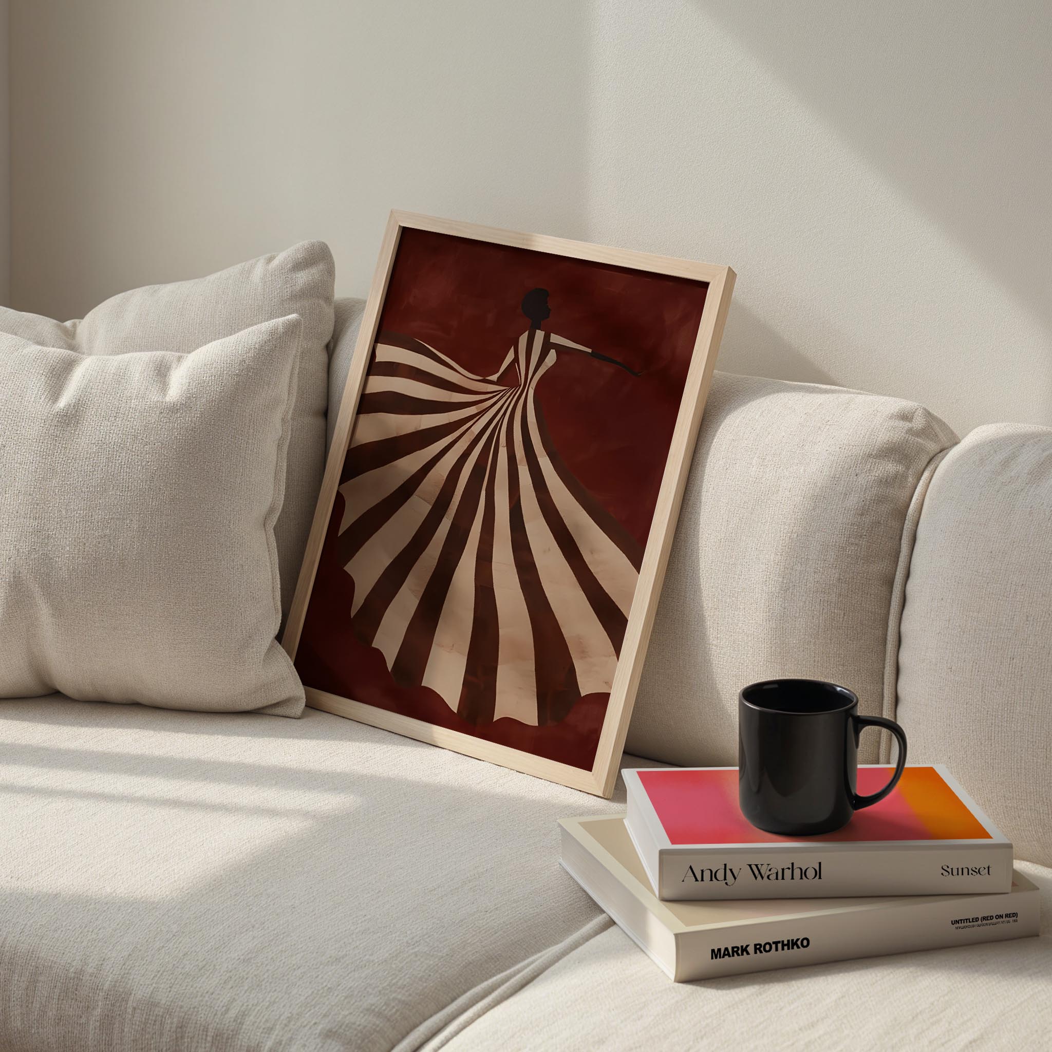 Soyut Elbise XX - Kızıl Zemin