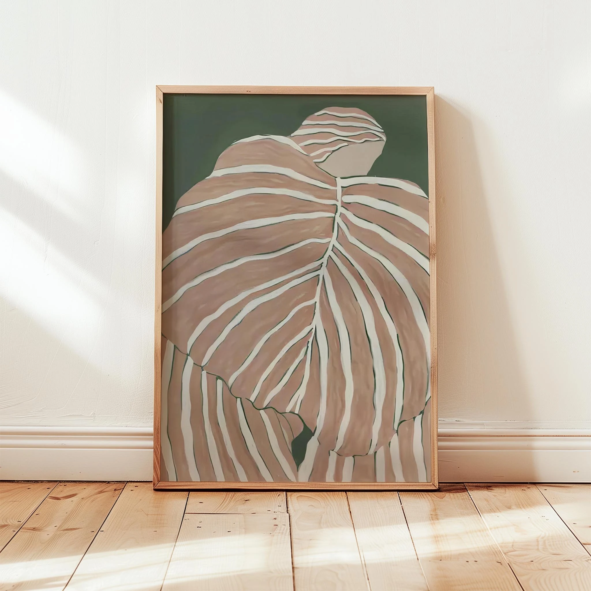 Terakota Çizgili Figür I - Zümrüt