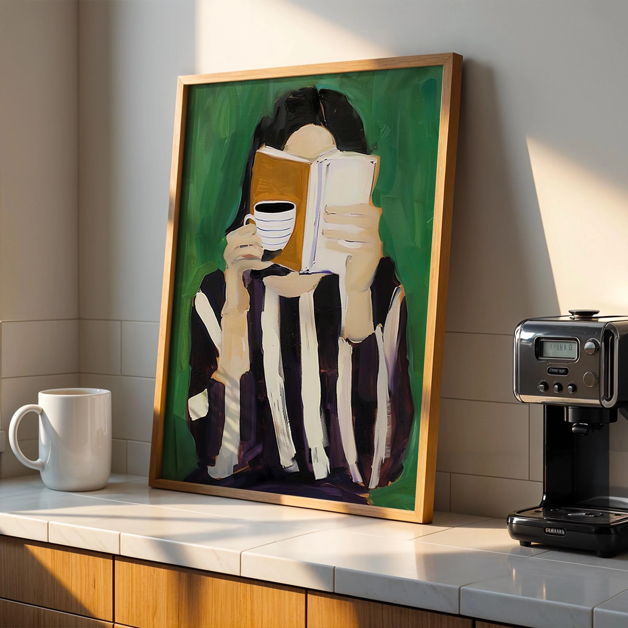 Kahve ve Hikaye - Soyut Kadın Figür