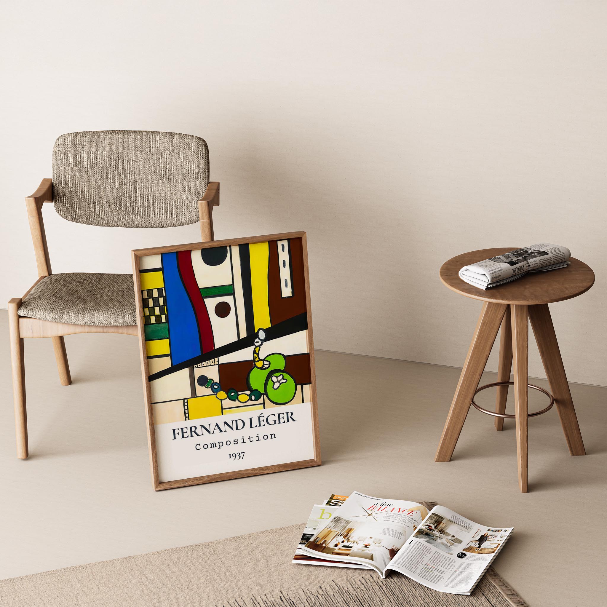 Fernand Leger XX Duvar Tablosu