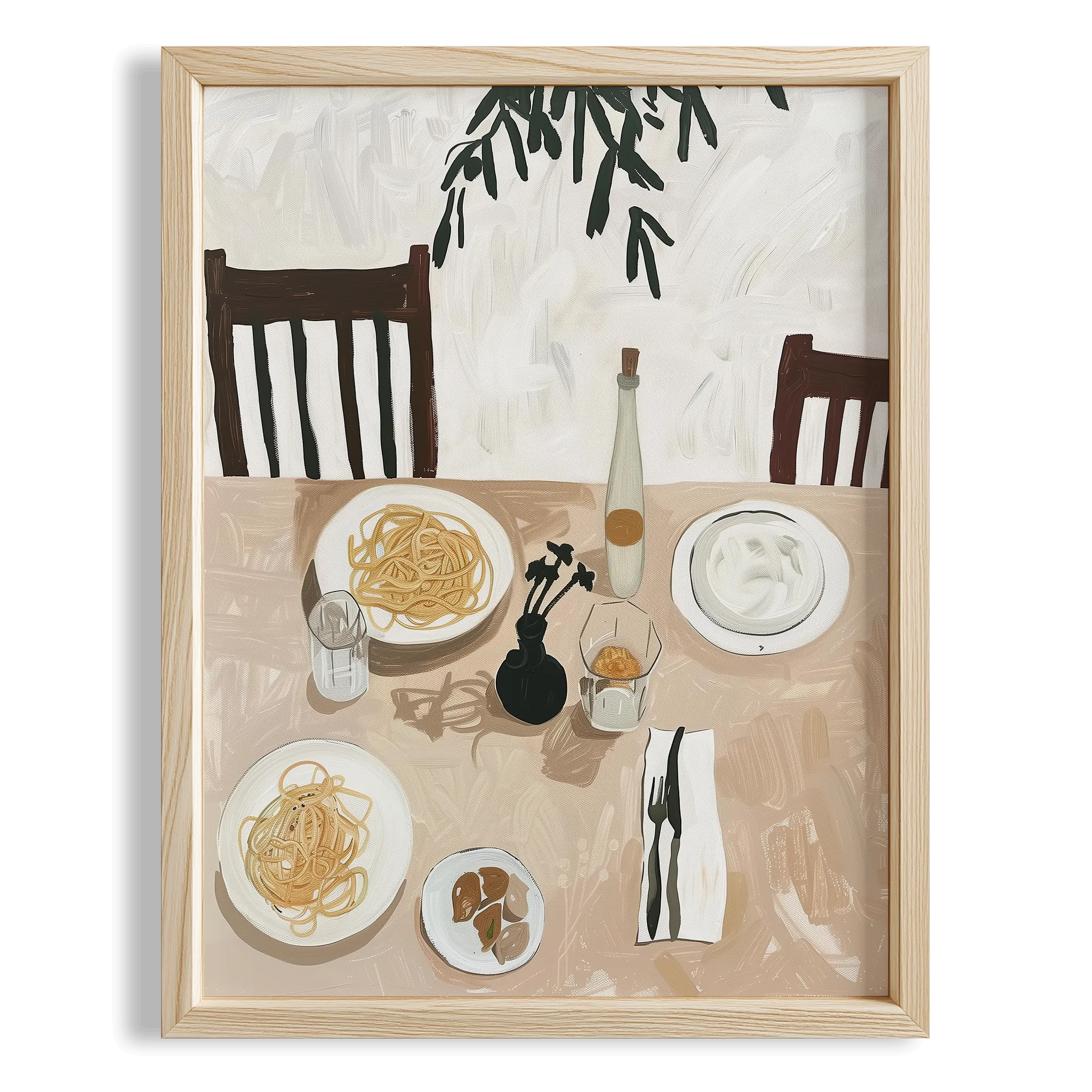 Amalfi Balkon Manzarası Akdeniz İtalya Koleksiyonu Mutfak Duvar Tablosu