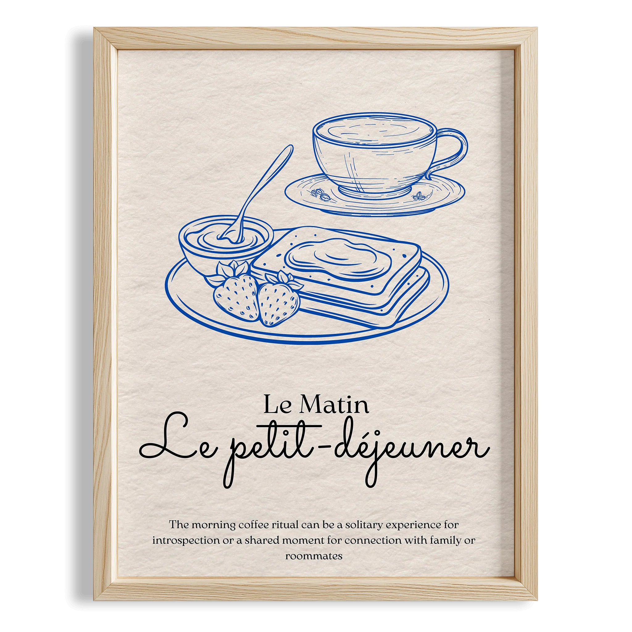 Le Matin Petit Déjeuner Fransız Sabah Koleksiyonu Mutfak Duvar Tablosu