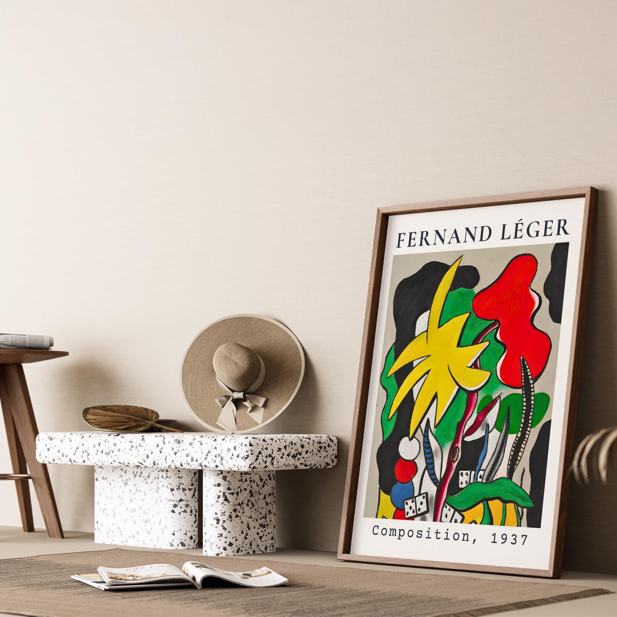 Fernand Leger 40 Duvar Tablosu