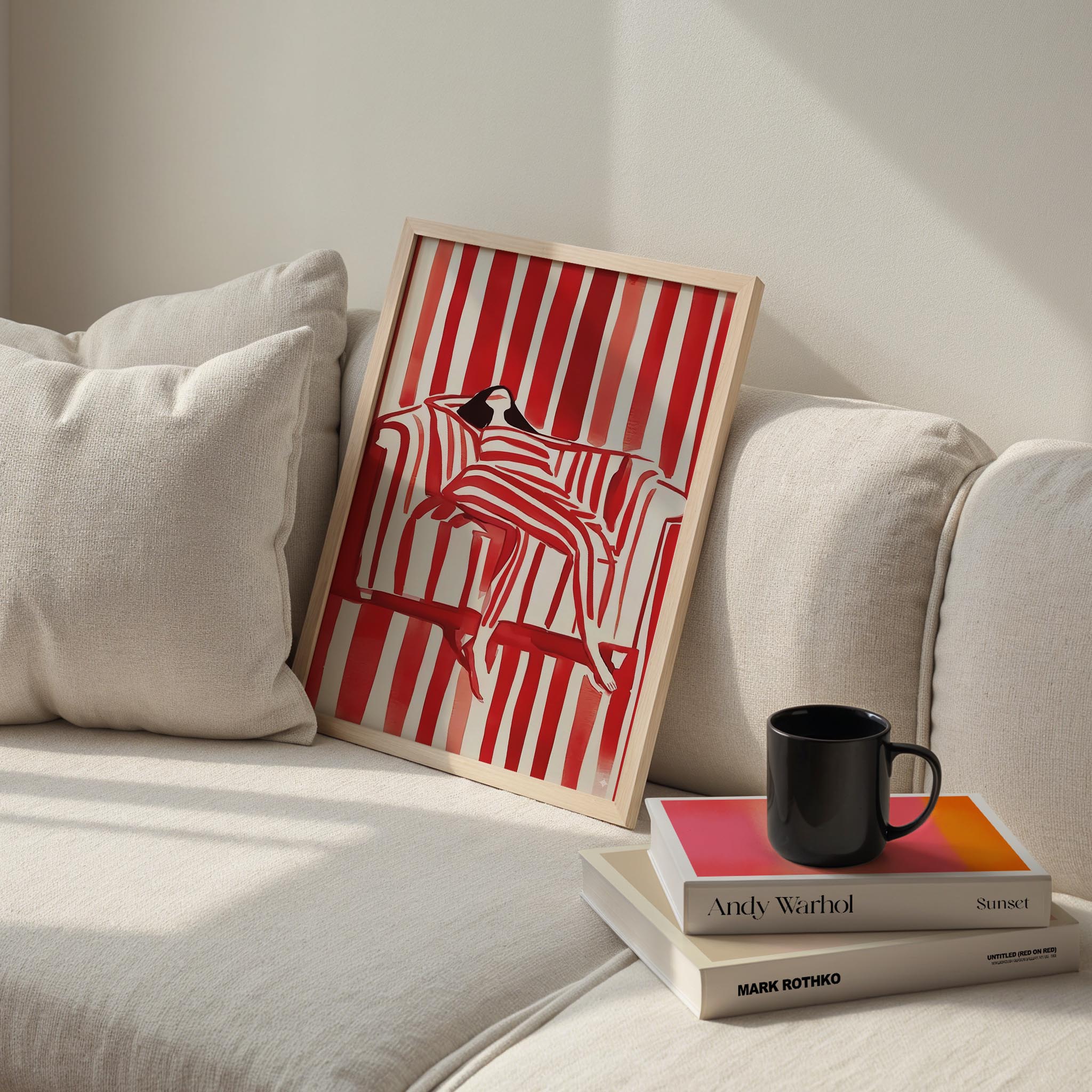 Kırmızı Çizgi Serisi I - Dinlenen Kadın