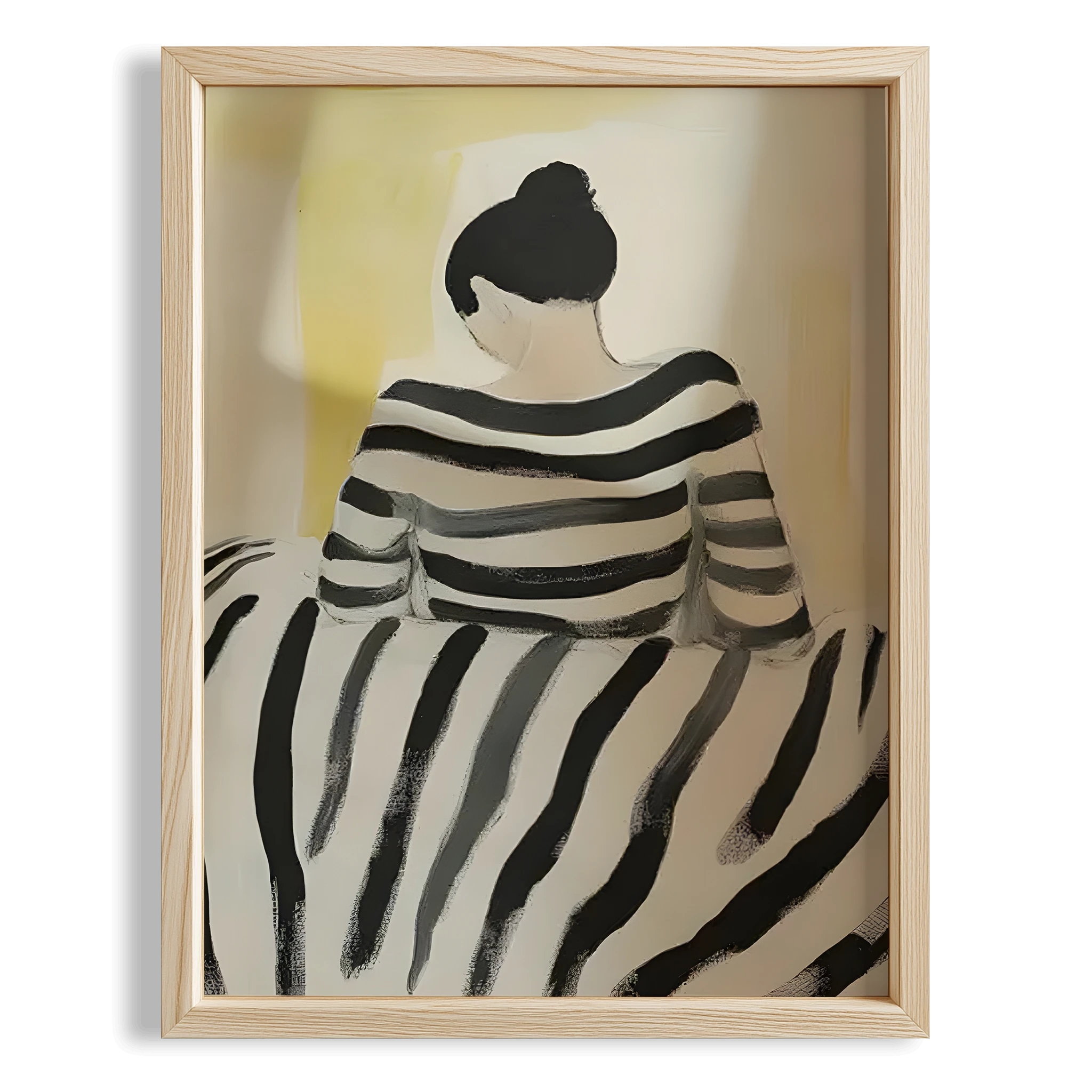 Arka Portre I - Çizgili Şal