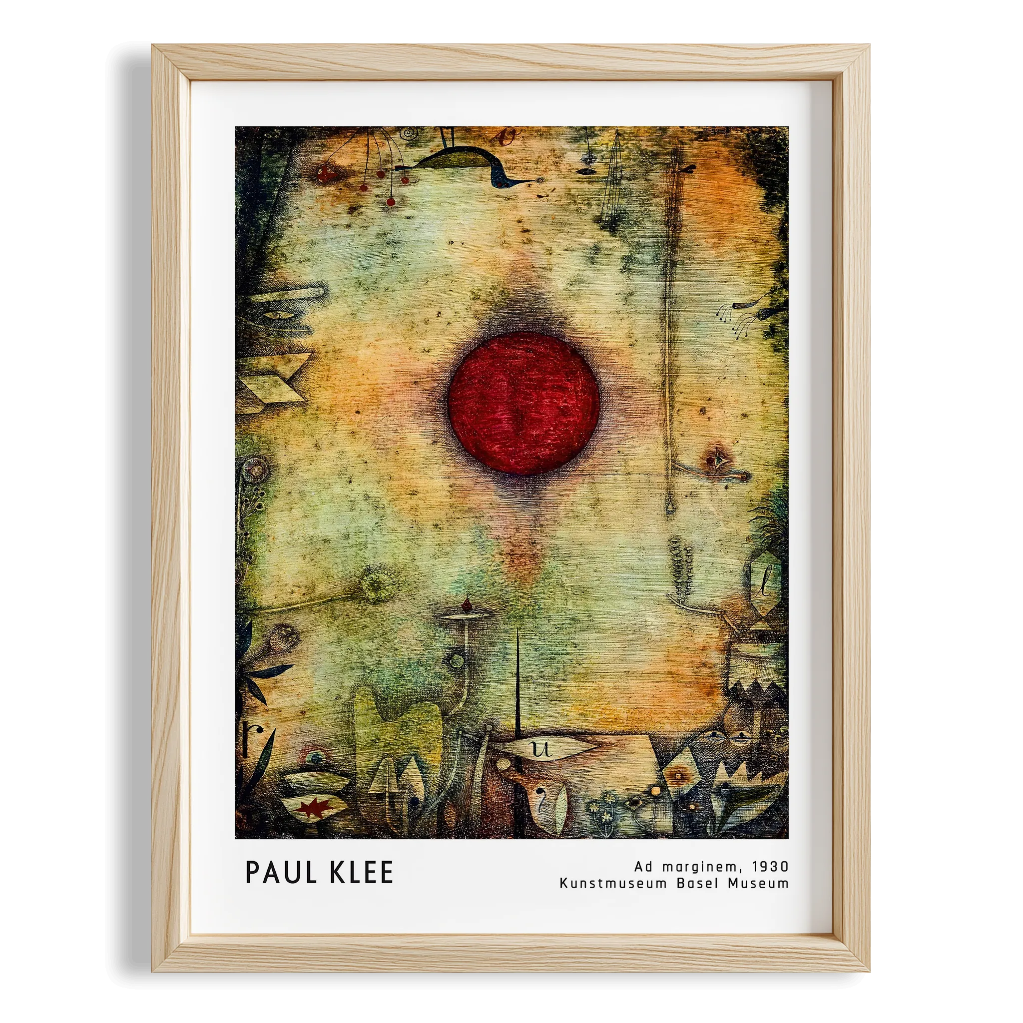 Paul Klee Kenar Notu 1930 Suluboya I Duvar Tablosu
