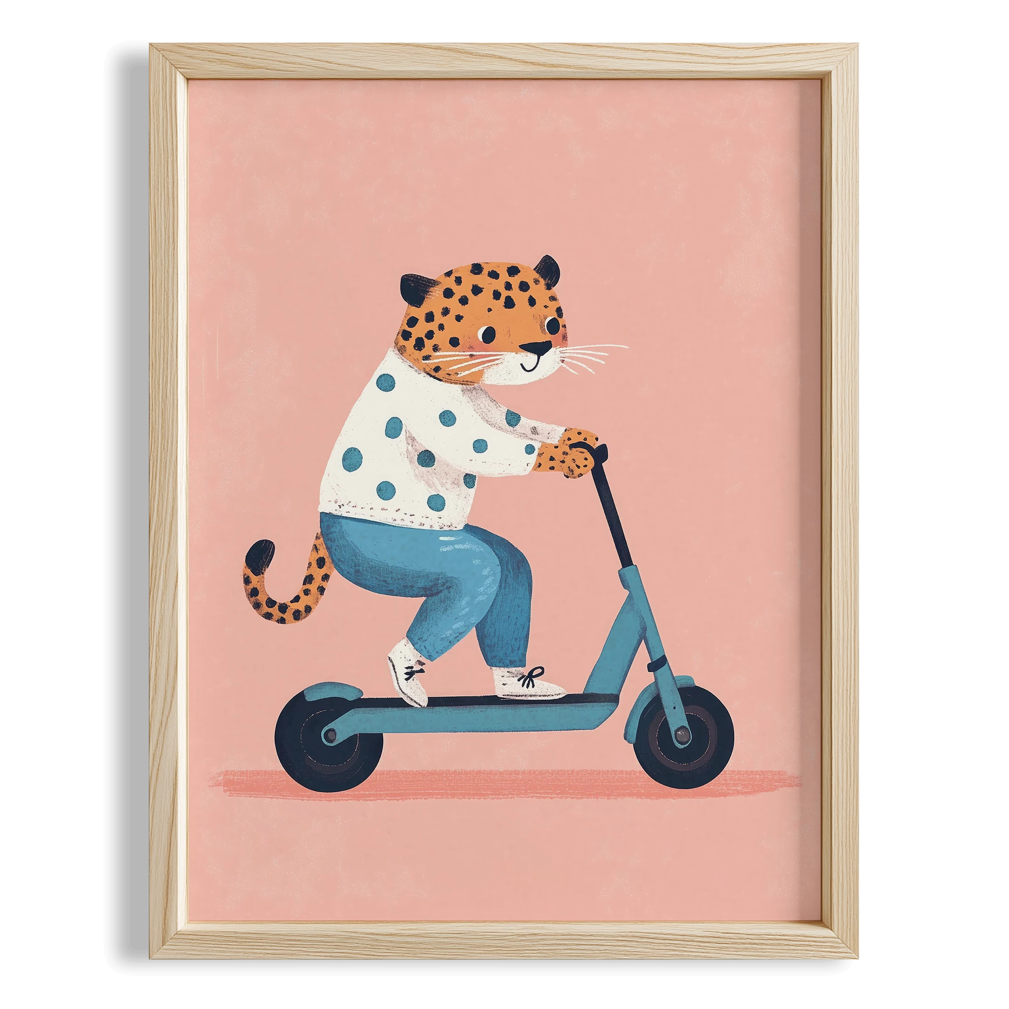 Scooter'lu Kaplan - Pembe Fon