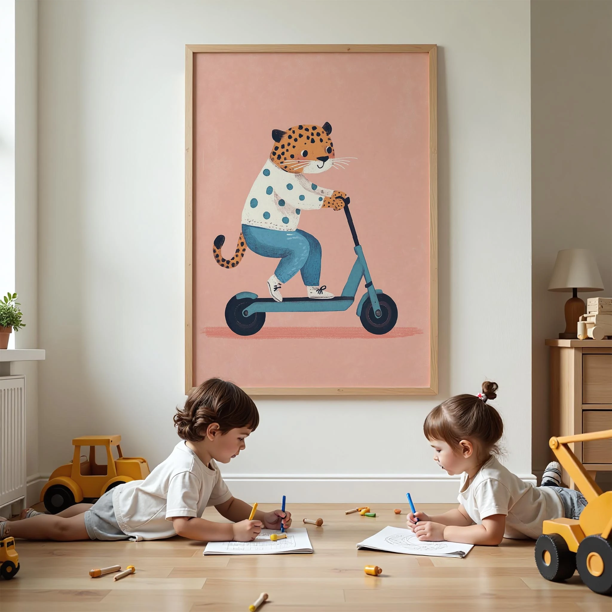 Scooter'lu Kaplan - Pembe Fon