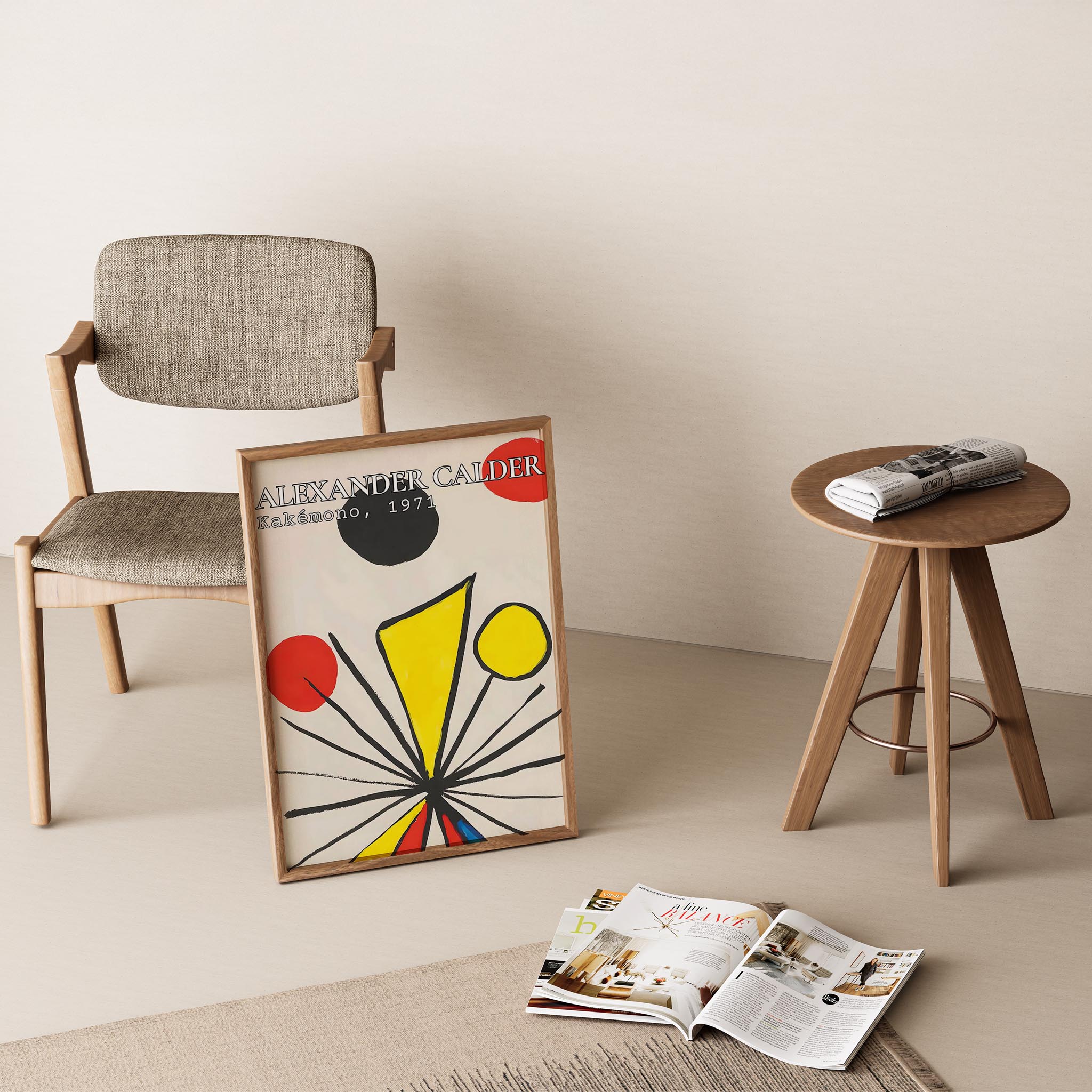 Alexander Sandy Calder X Duvar Tablosu