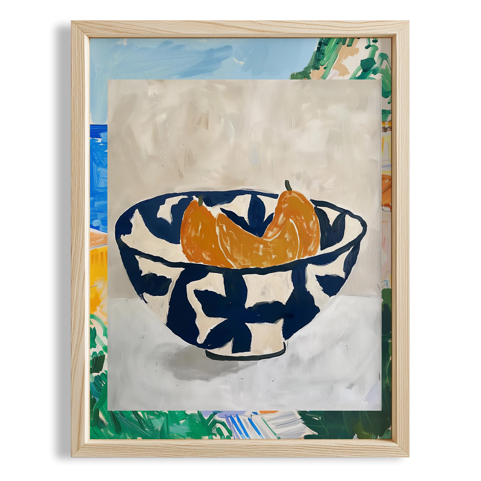 Seramik Kasede Tropikal Meyveler Akdeniz Koleksiyonu Mutfak Duvar Tablosu II