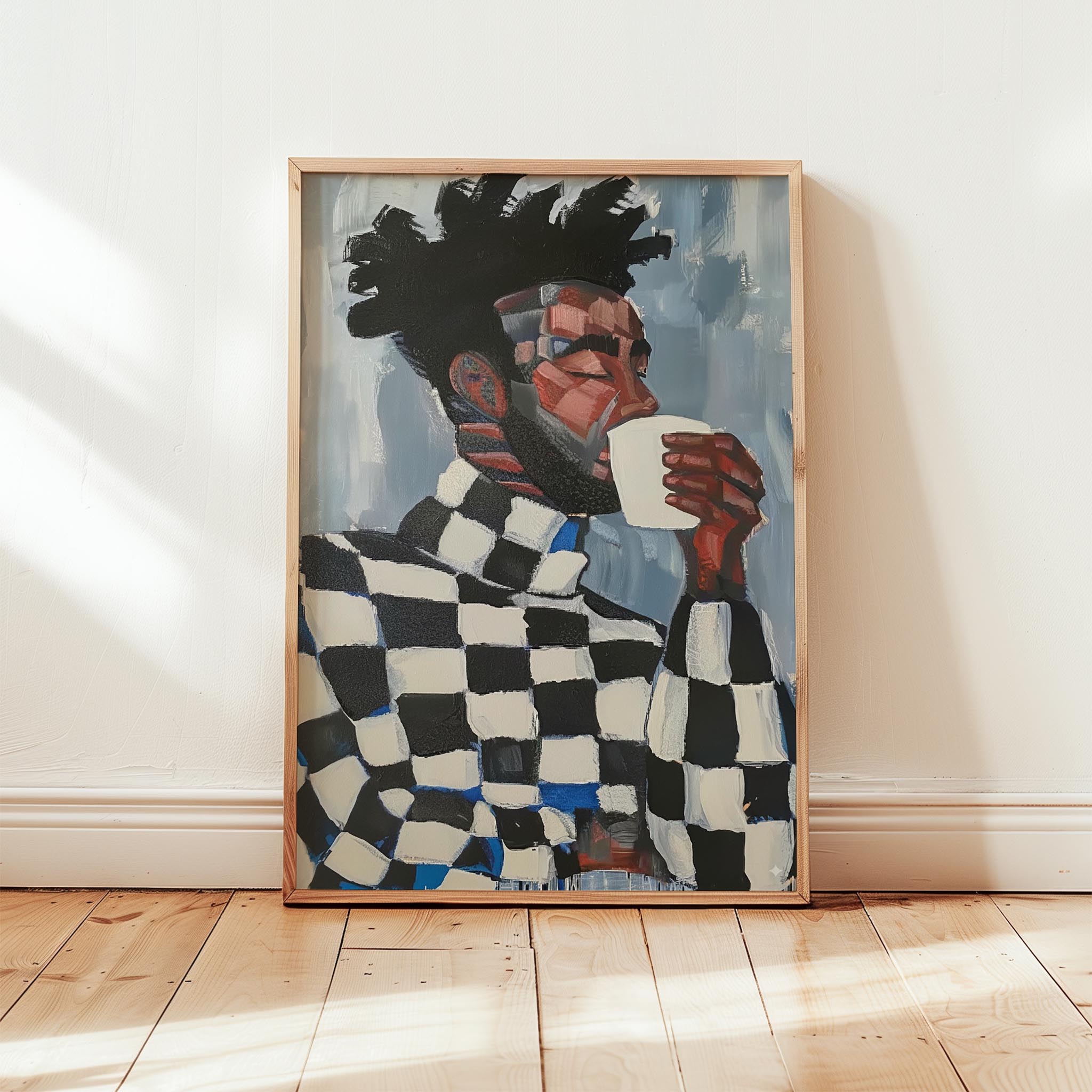 Erkek Portre IX - Geometrik Afro