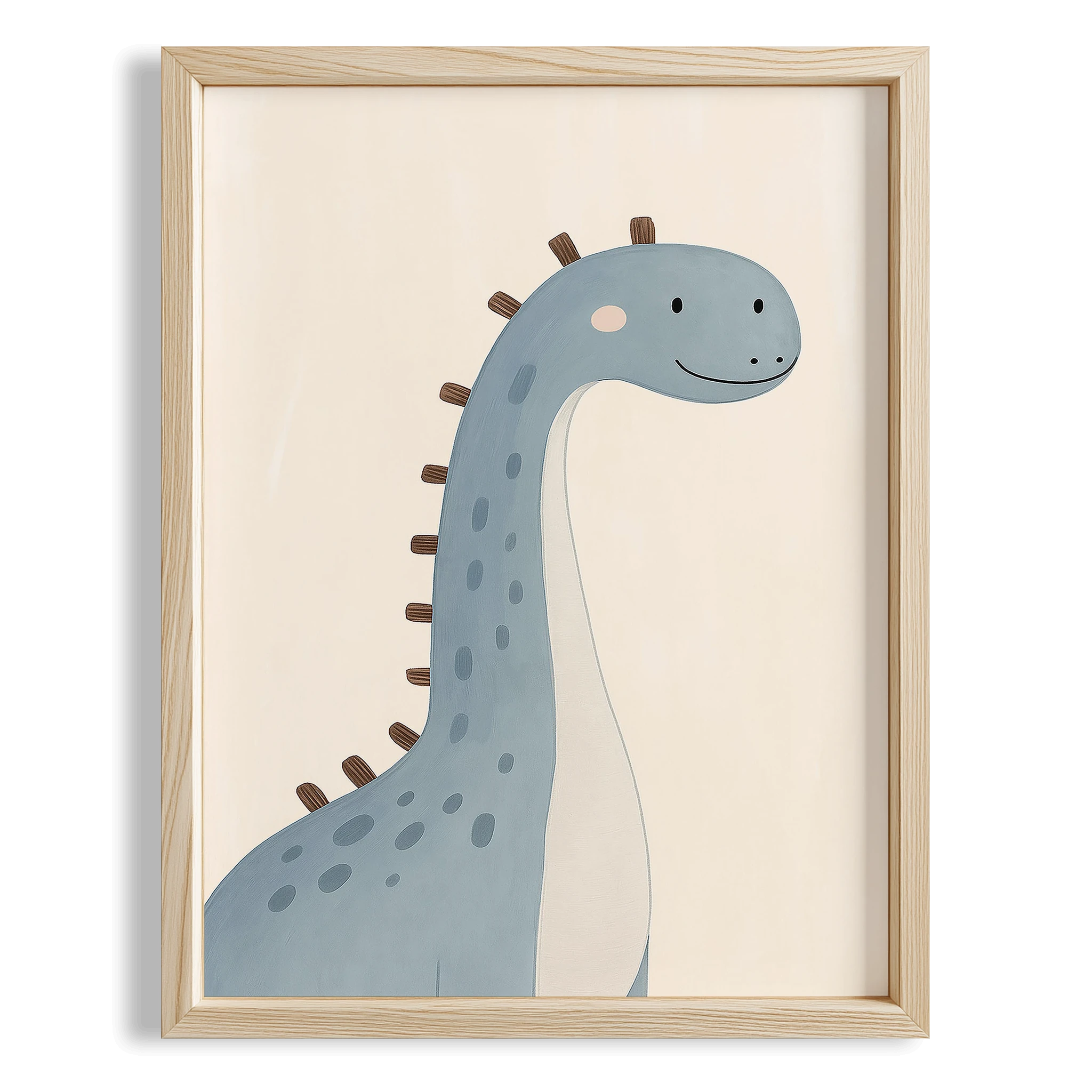 Sevimli Dinozor Çocuk Odası Ahşap Tablo