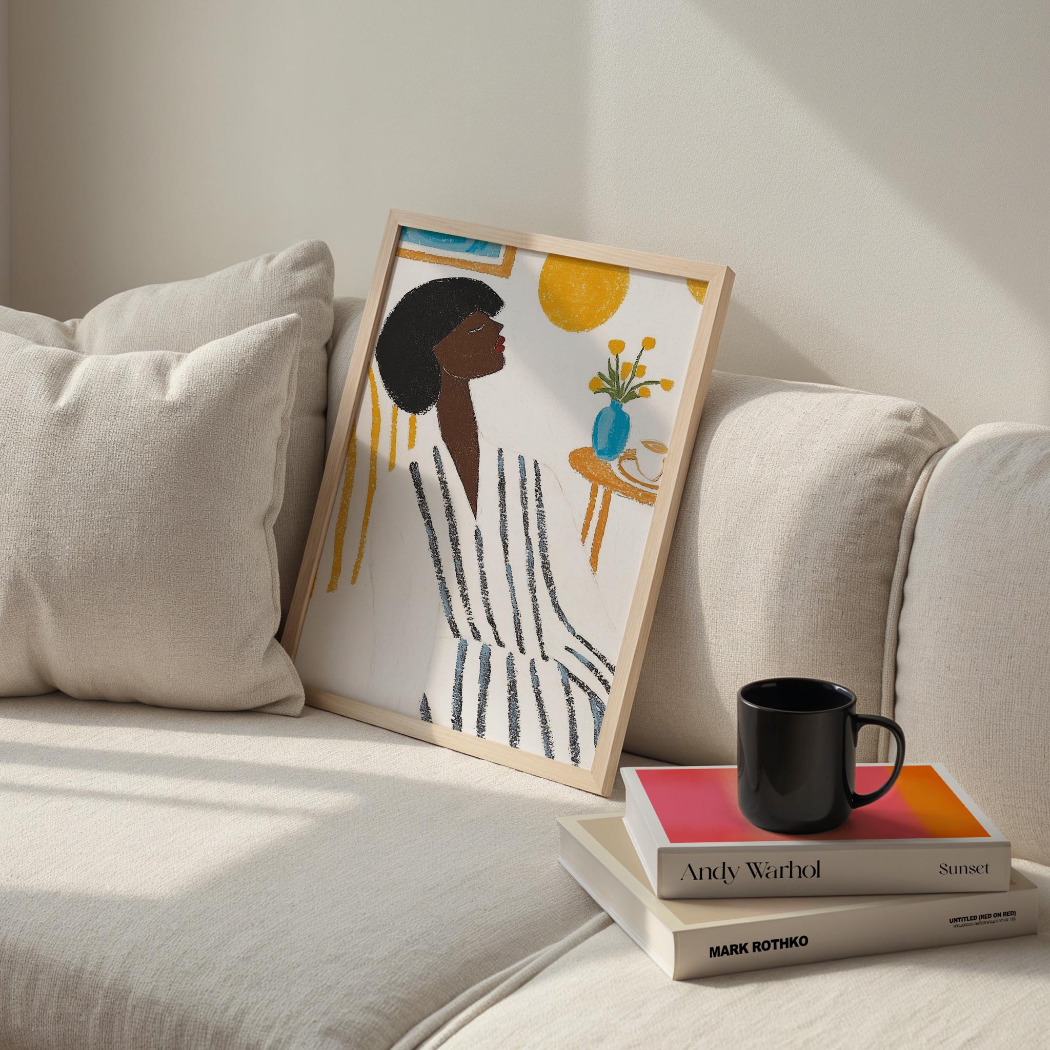 Kadın Portre XXVI - Çizgili Bohem