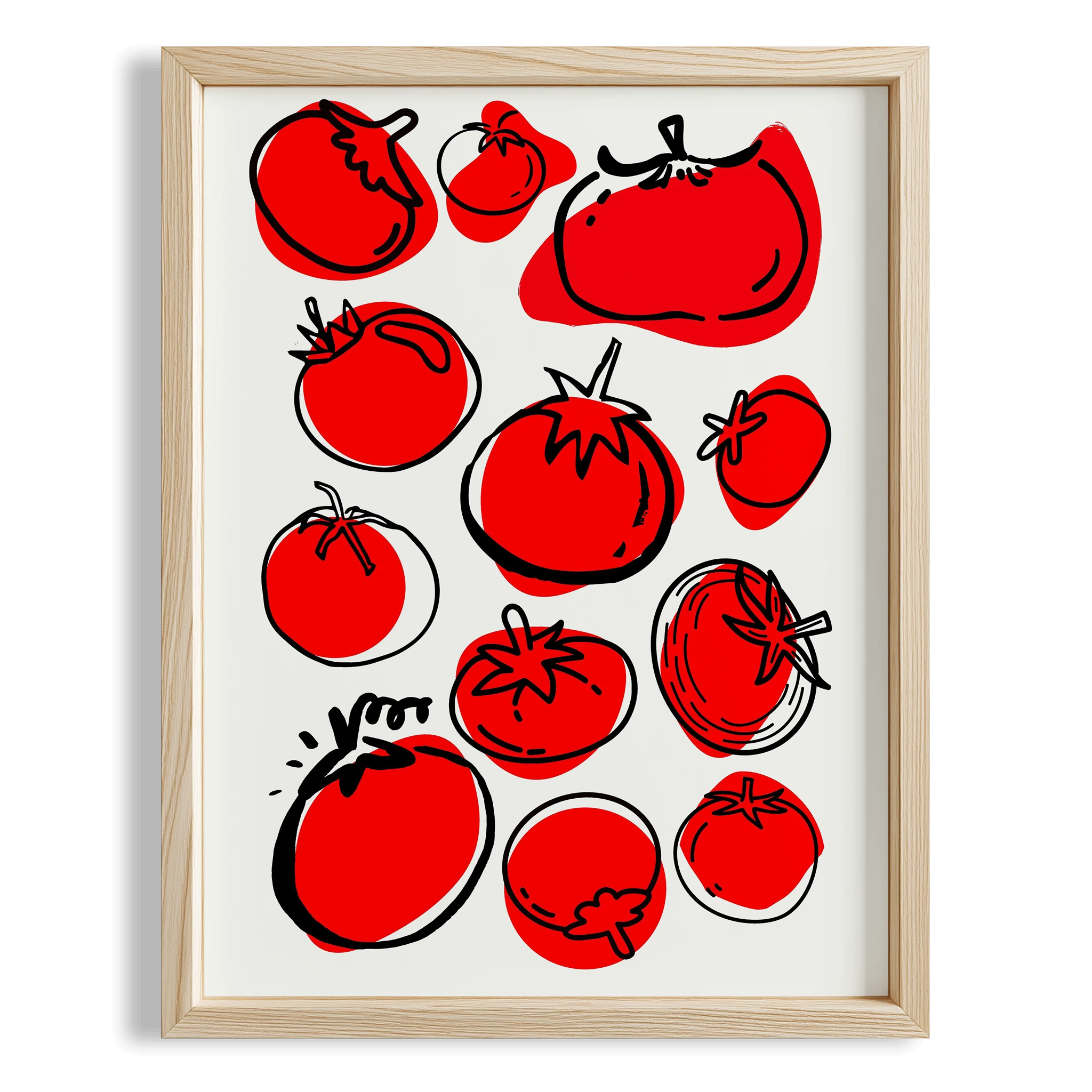Domates Meyveler Mutfak Duvar Tablosu