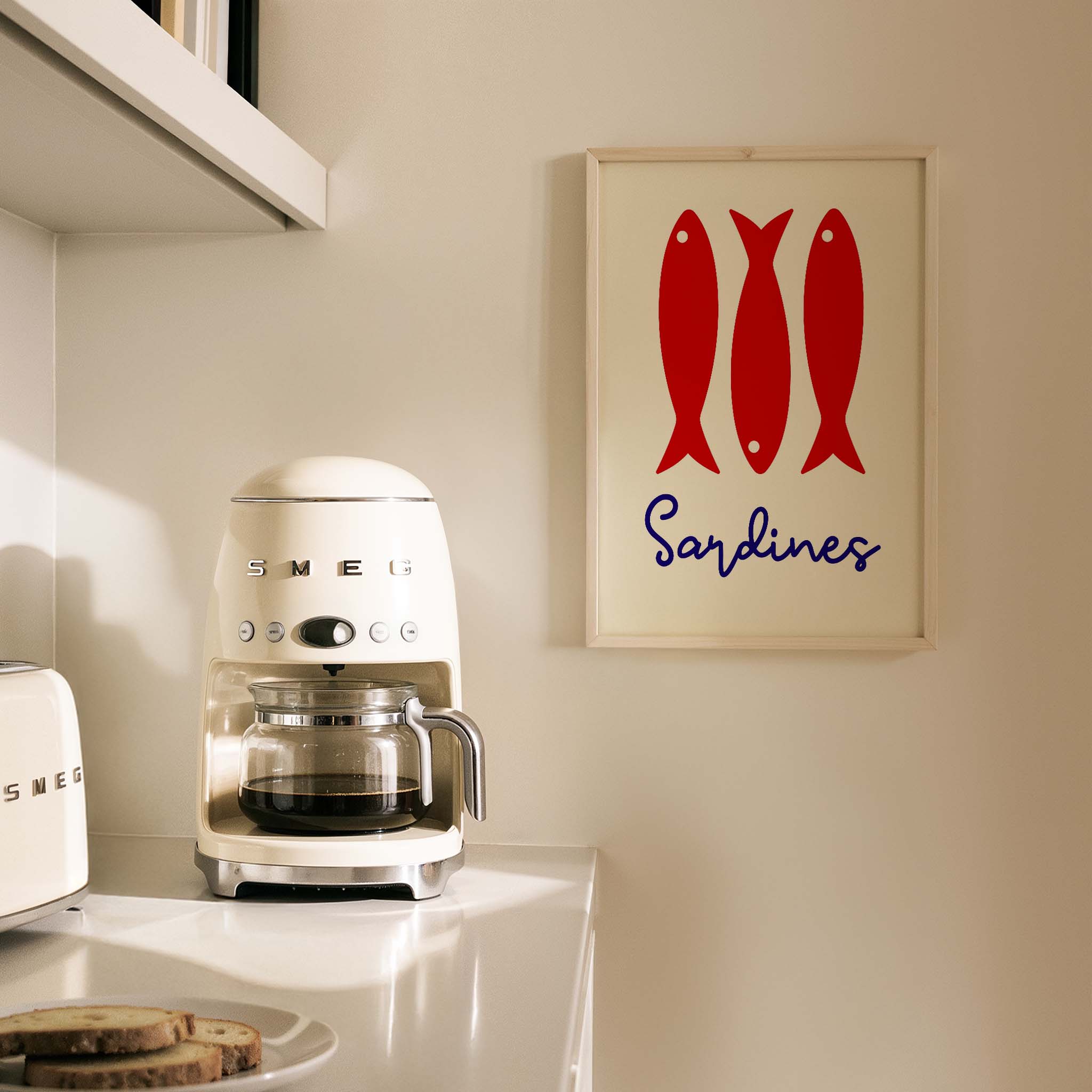 Sardalyalar Mutfak Duvar Tablosu