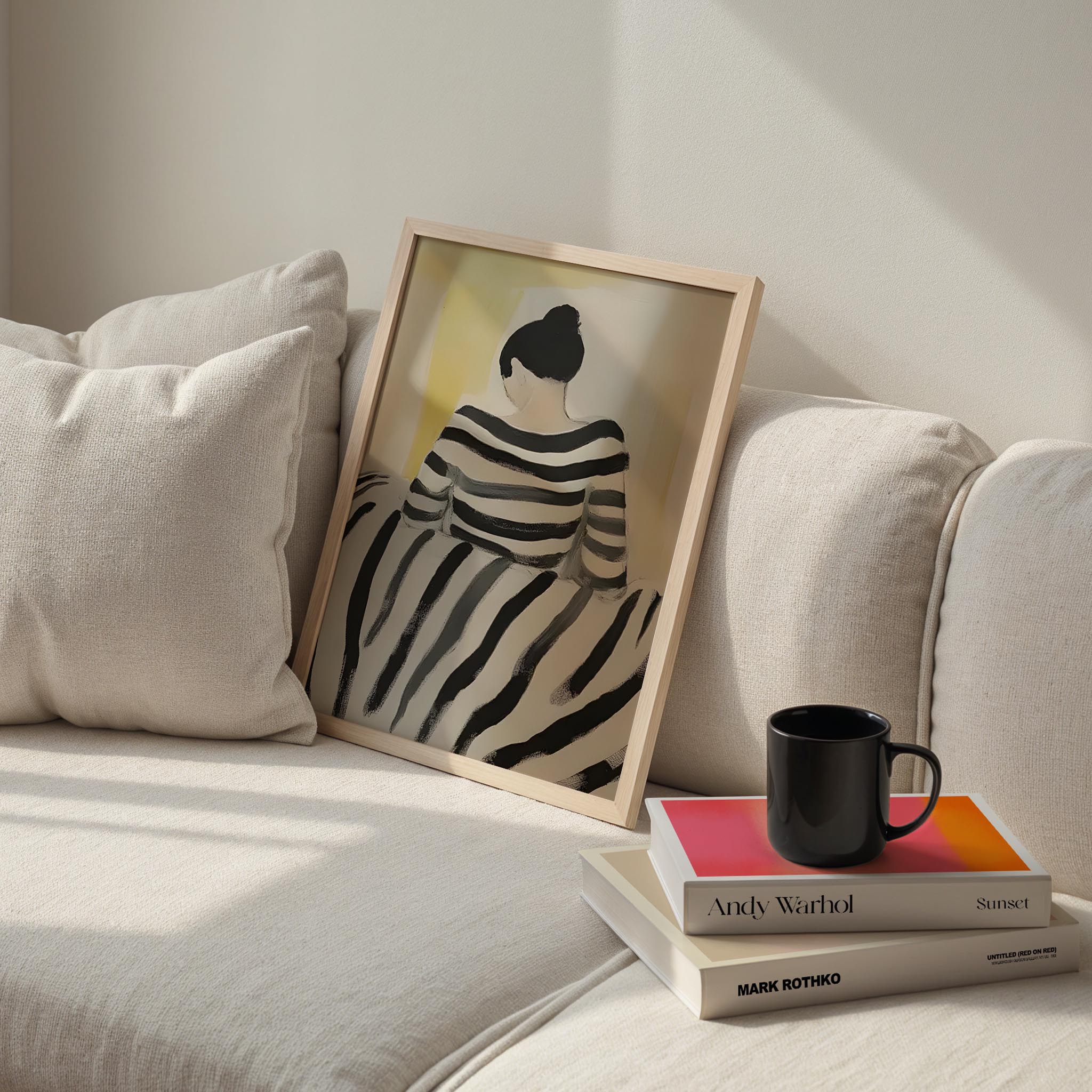 Arka Portre I - Çizgili Şal