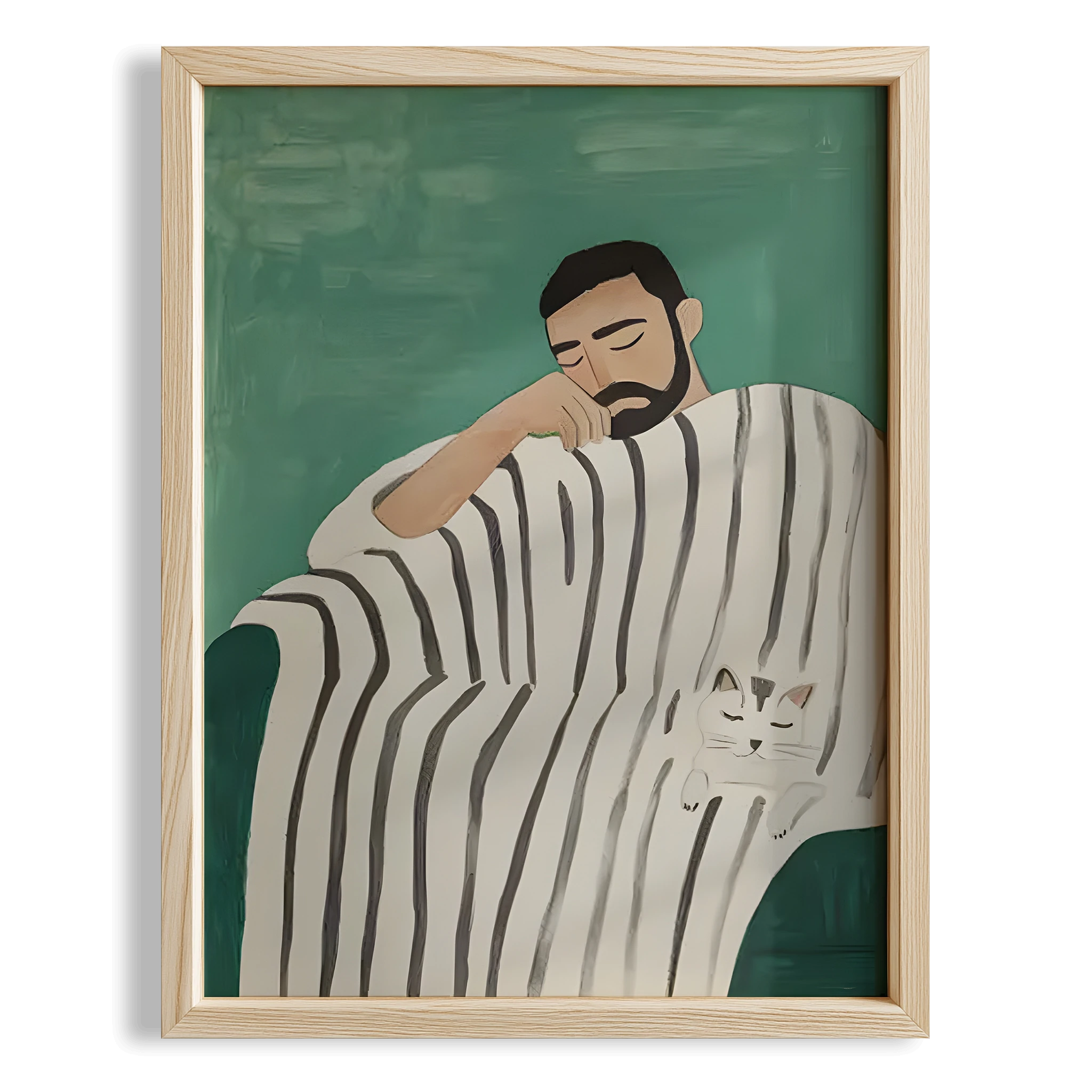 Erkek Portre III - Çizgili Dinlenme