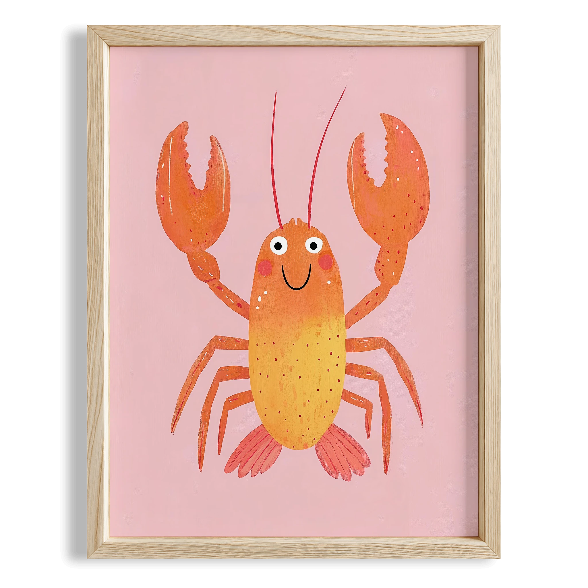 Sevimli Istakoz - Pembe Fon