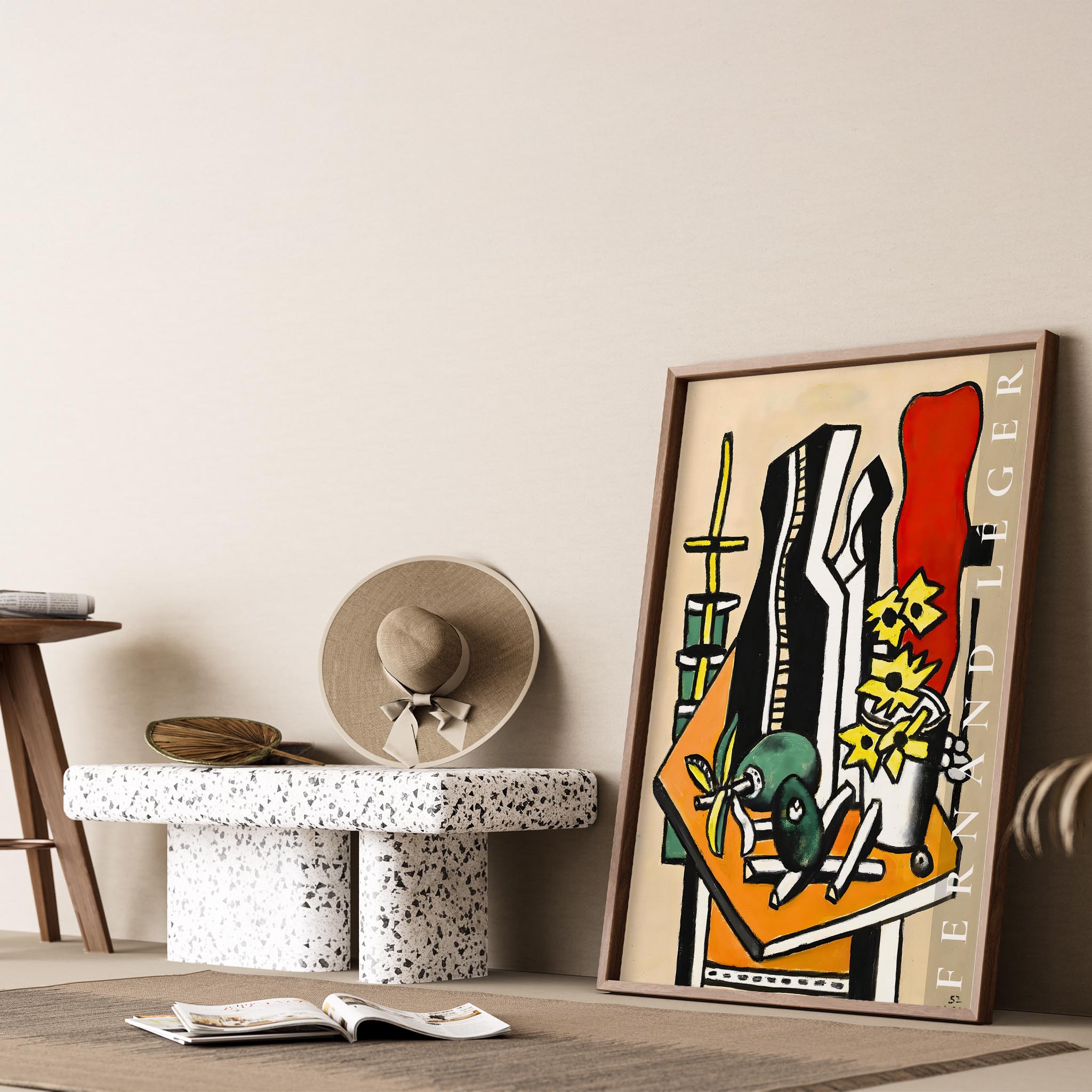 Fernand Leger 37 Duvar Tablosu