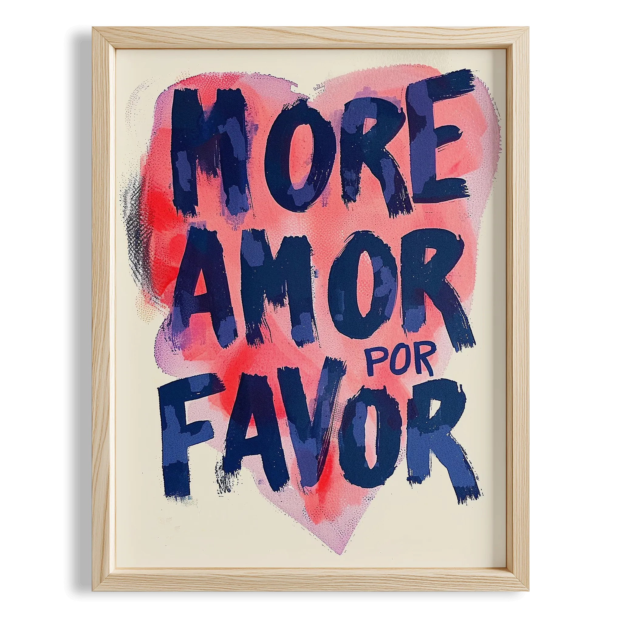 More Amor Por Favor Tipografi - Duvar Tablosu