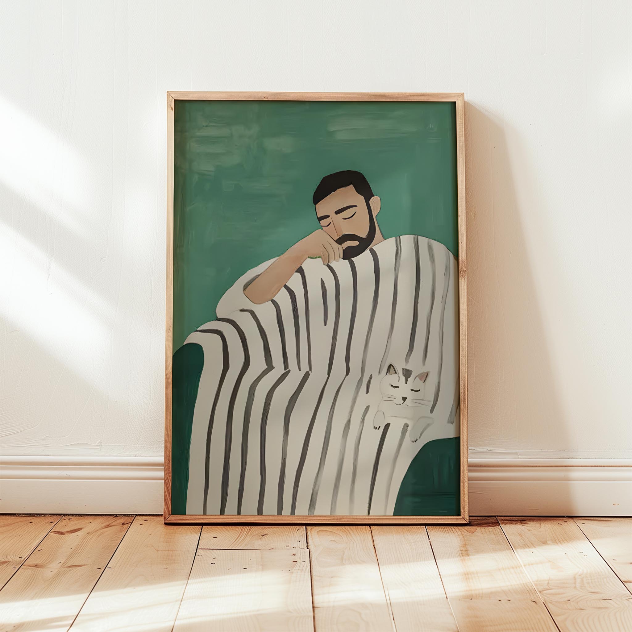 Erkek Portre III - Çizgili Dinlenme