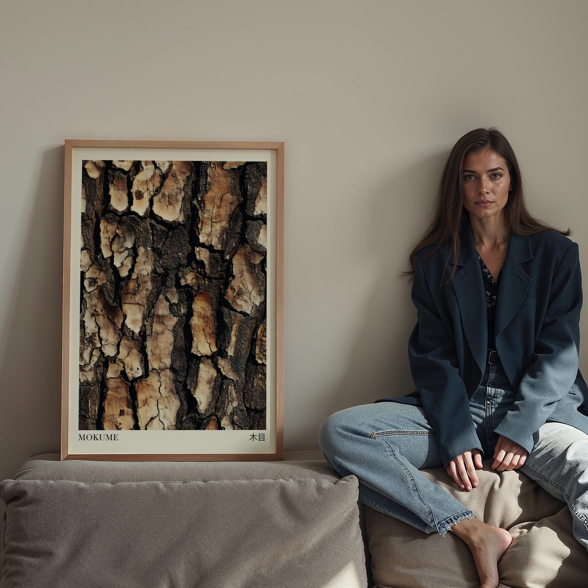 Japandi Ağaç IV - Kütük Deseni