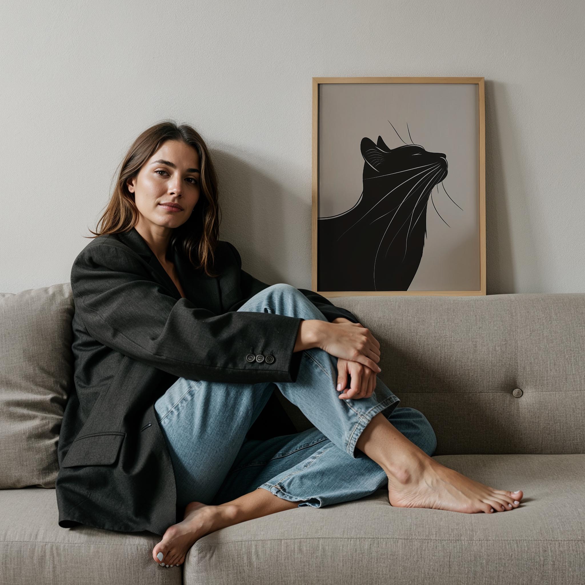 Kedi Portre III - Minimalist